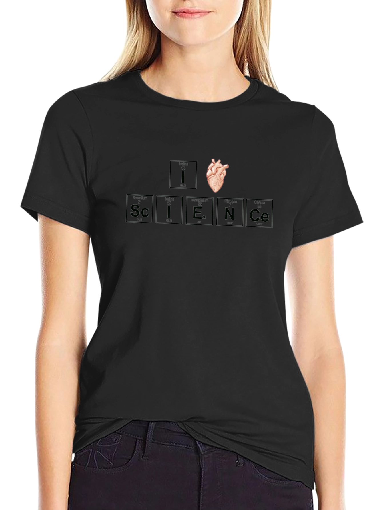 I Heart Science T-Shirt Periodic Table Elements