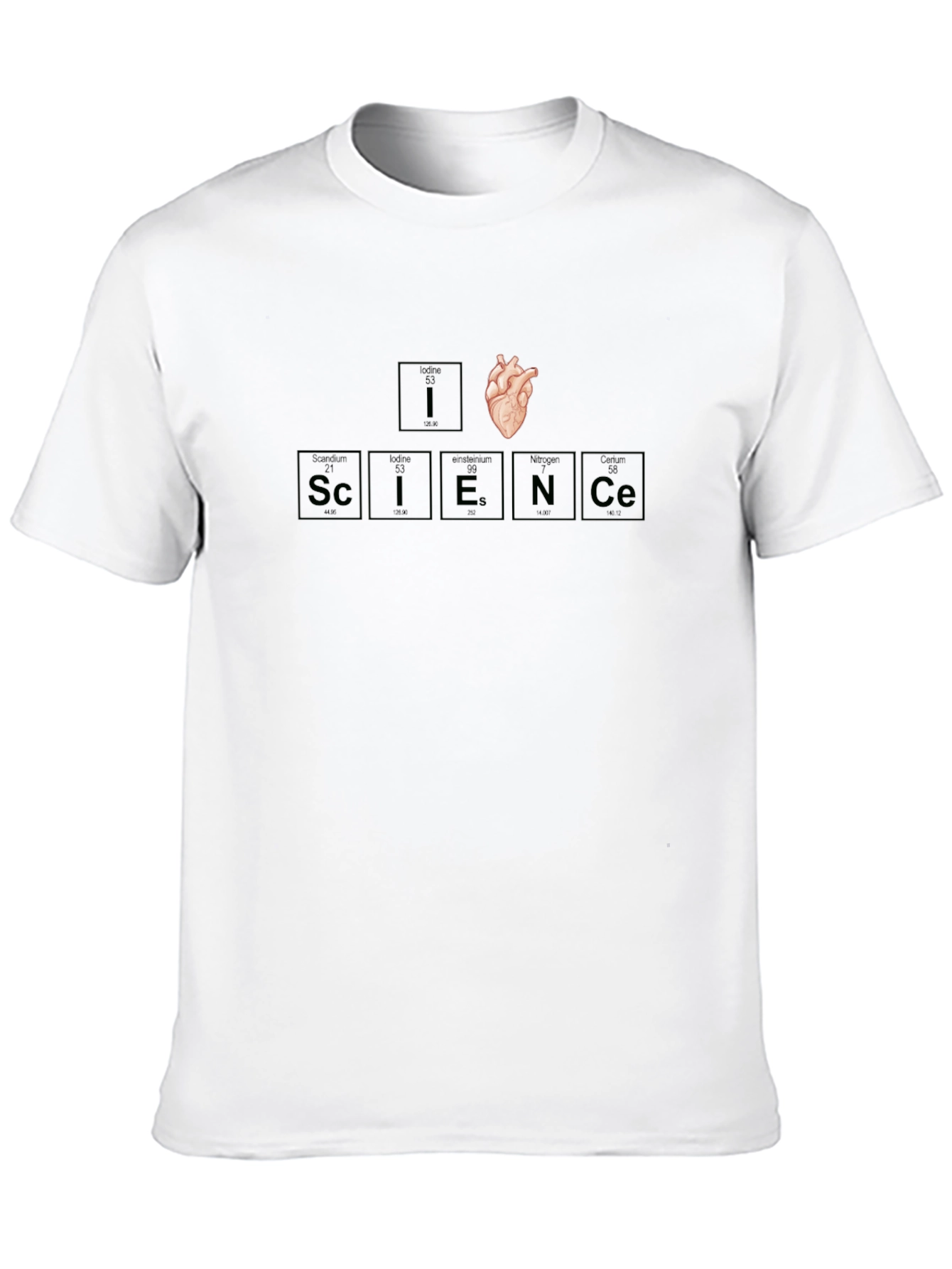 I Heart Science T-Shirt Periodic Table Elements