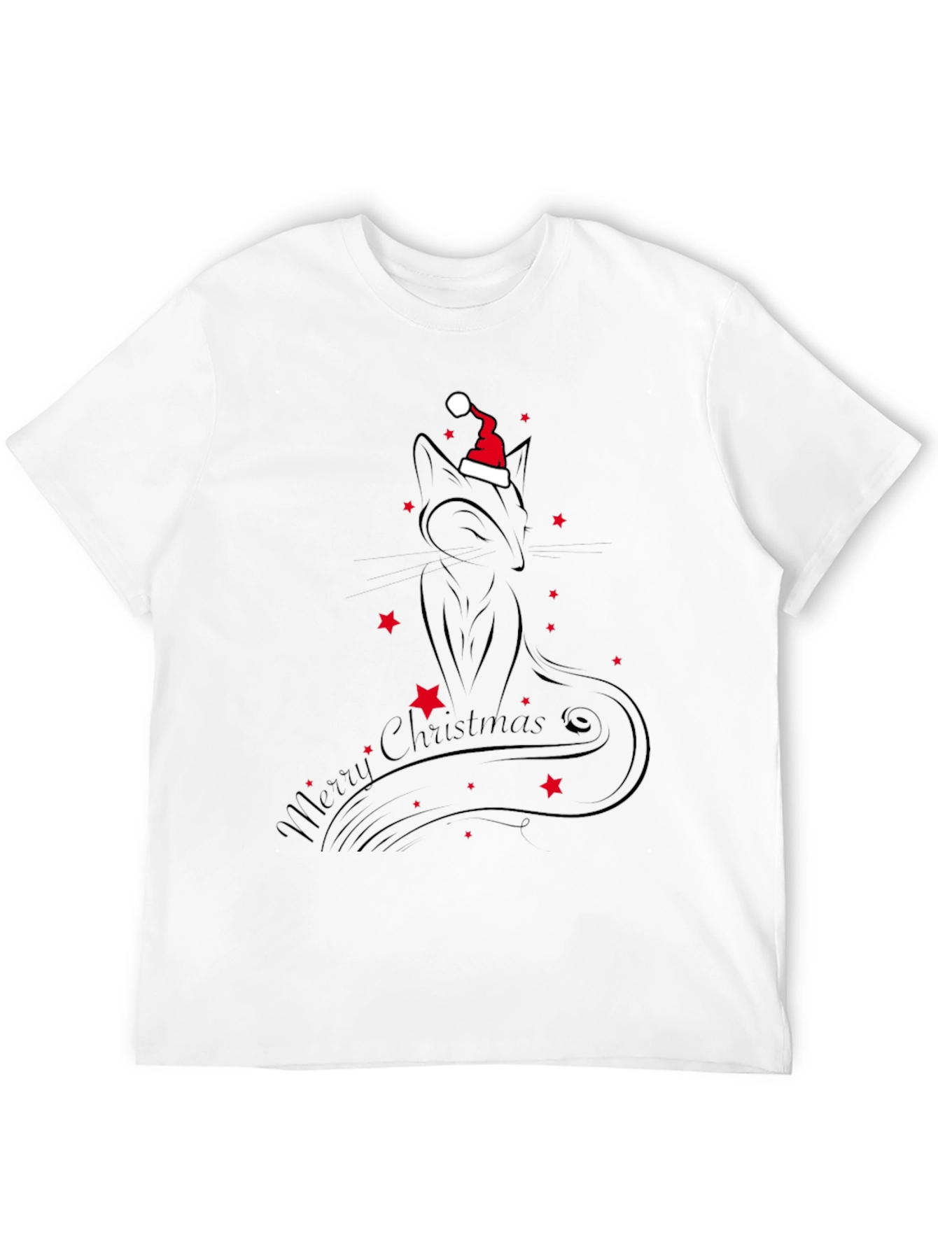 Festive Cat Christmas T-Shirt