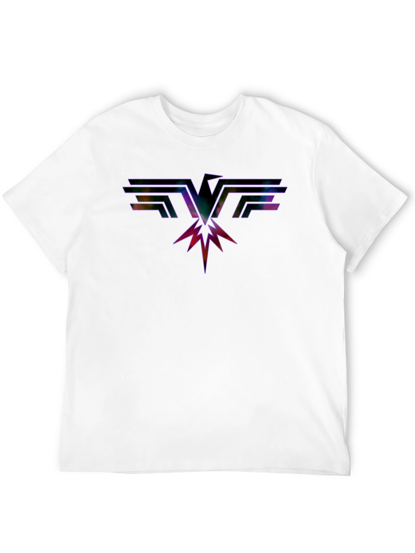 Retro Rock Eagle Graphic Black T-Shirt