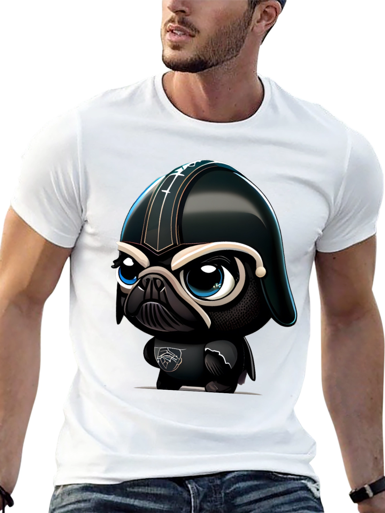Darth Pug T-Shirt - Funny Star Wars Dog Tee