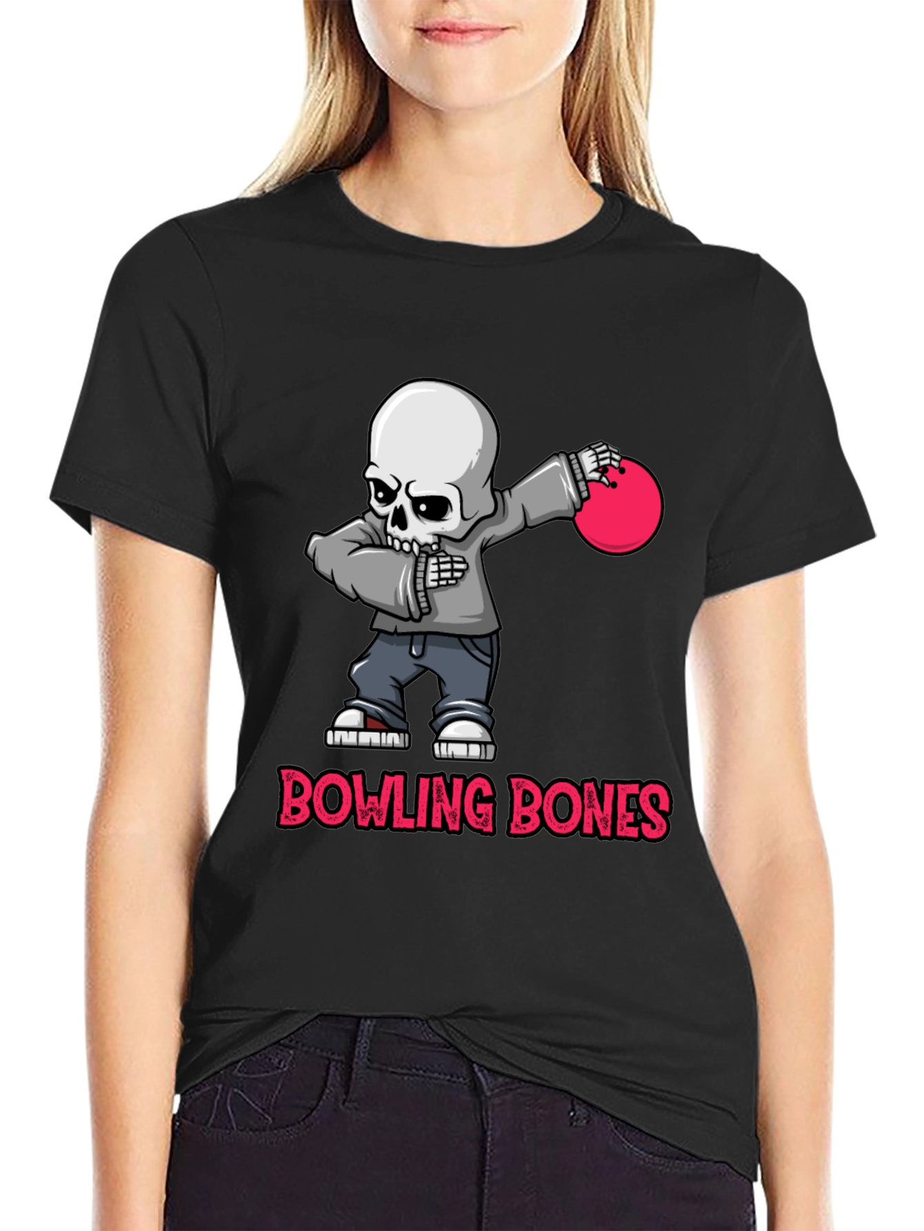 Bowling Bones Skeleton T-Shirt