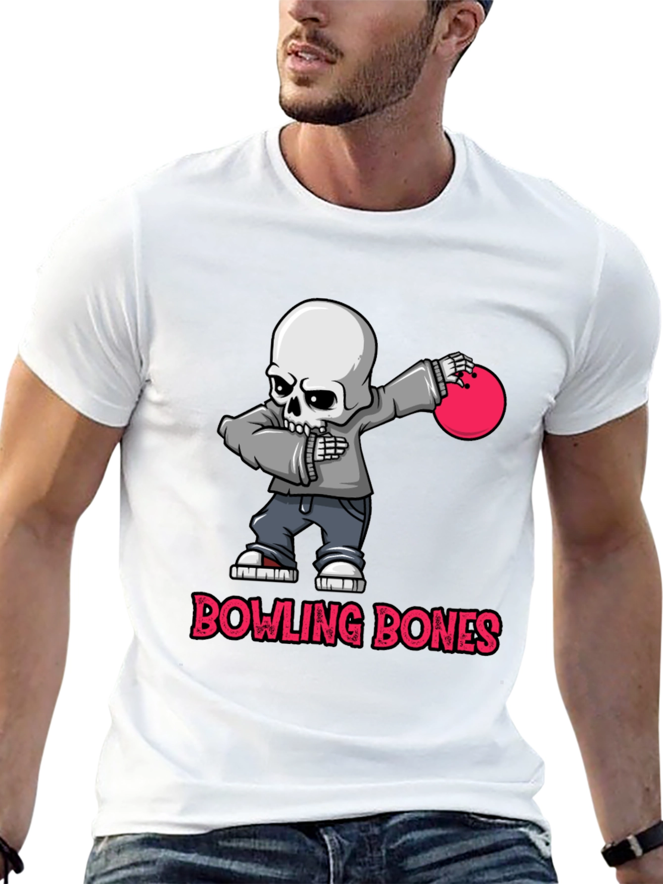 Bowling Bones Skeleton T-Shirt