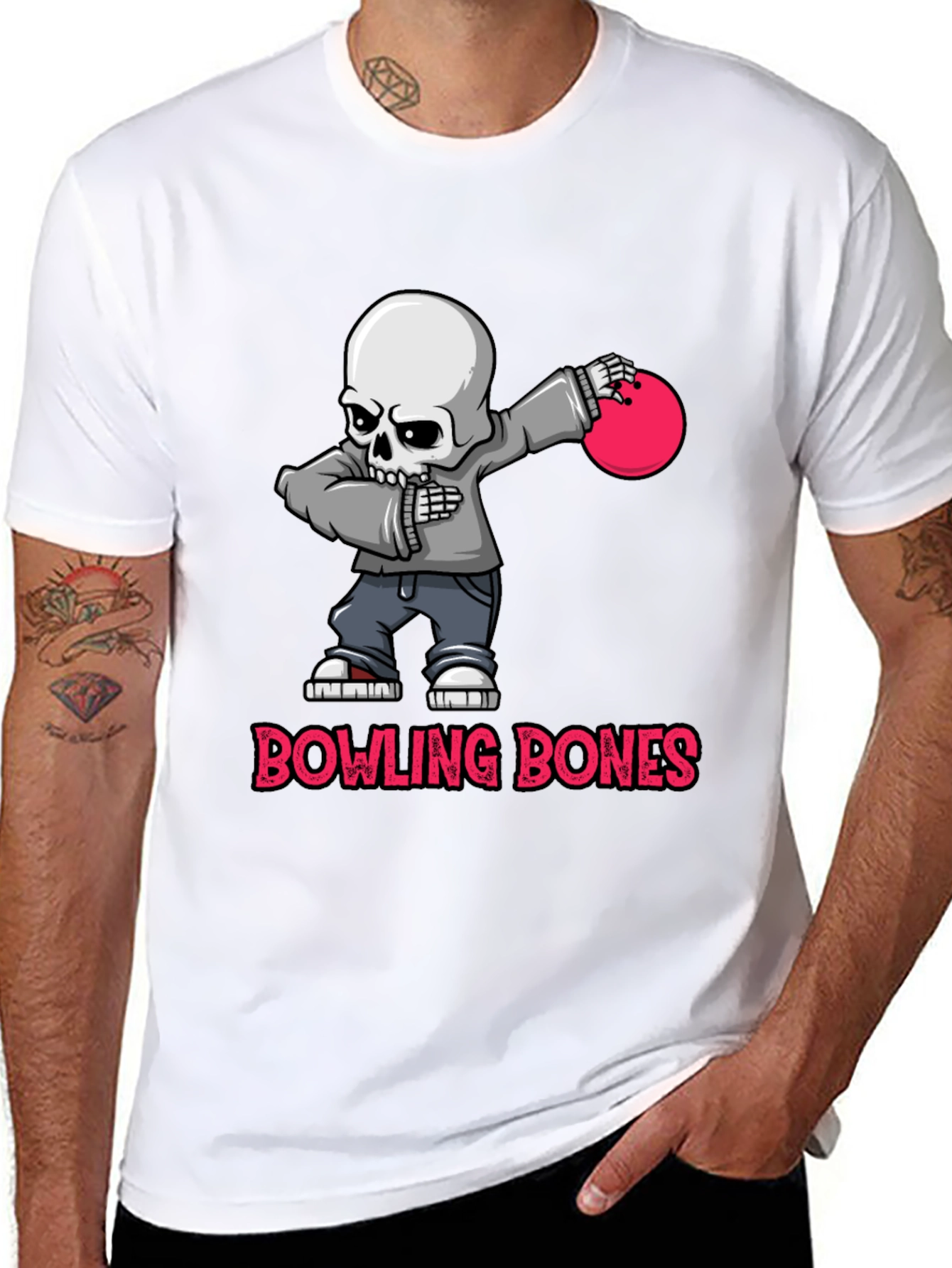 Bowling Bones Skeleton T-Shirt