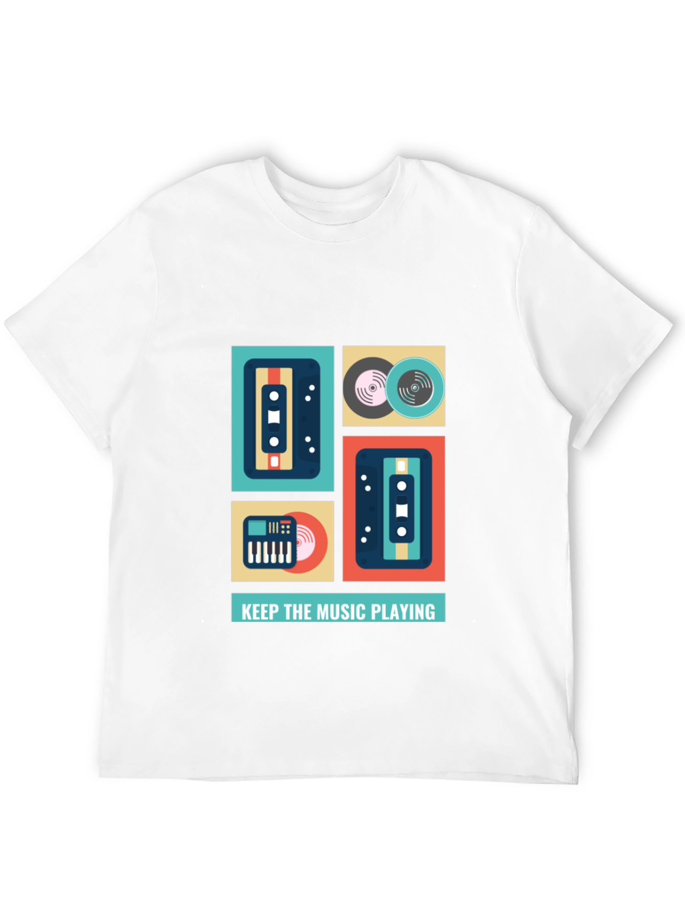 Keep the Music Playing Graphic T-Shirt