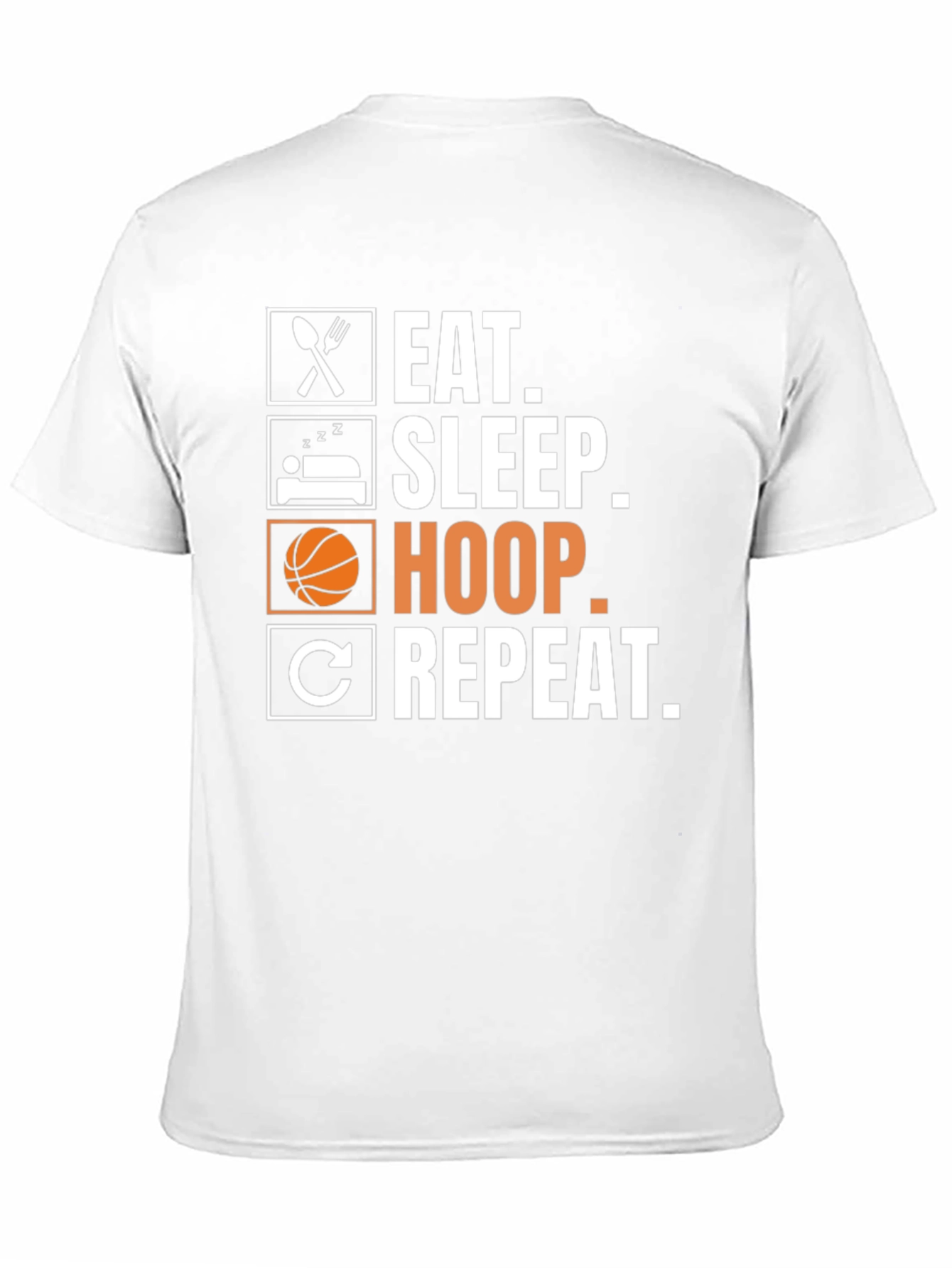 Eat Sleep Hoop Repeat - Basketball T-Shirt