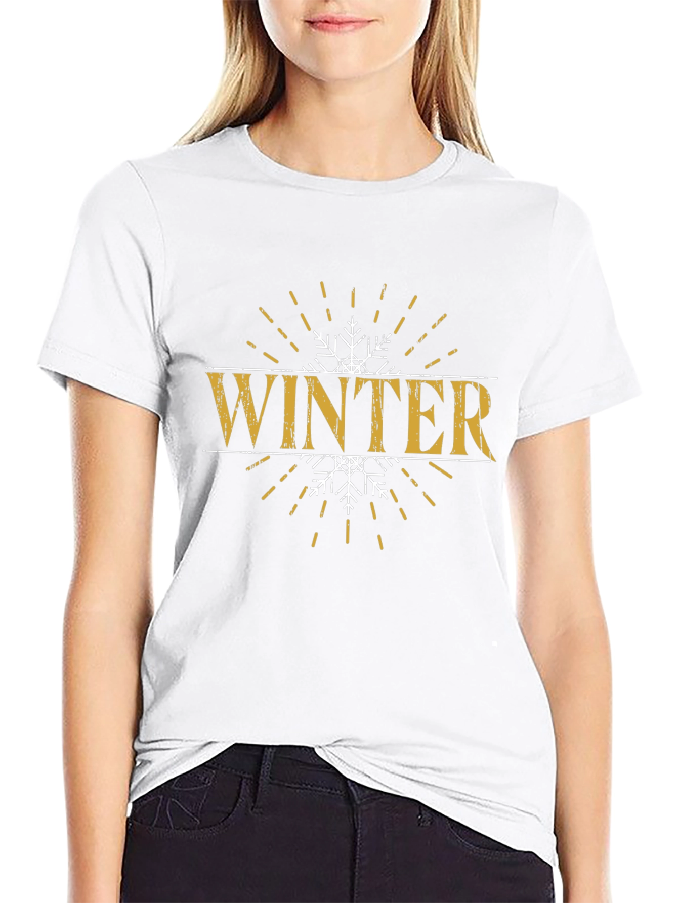 Winter Snowflake Graphic T-Shirt