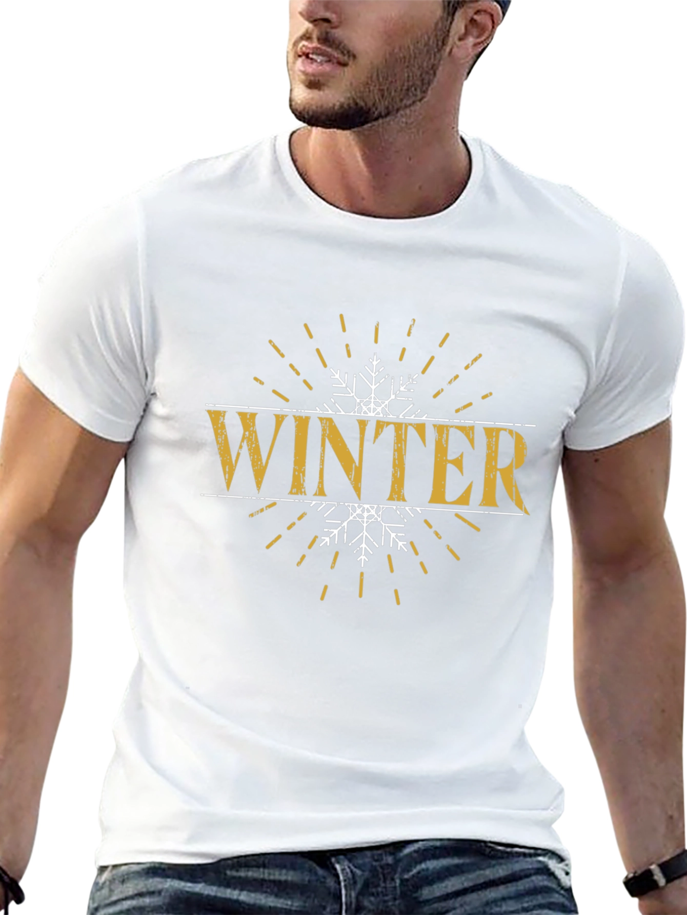 Winter Snowflake Graphic T-Shirt