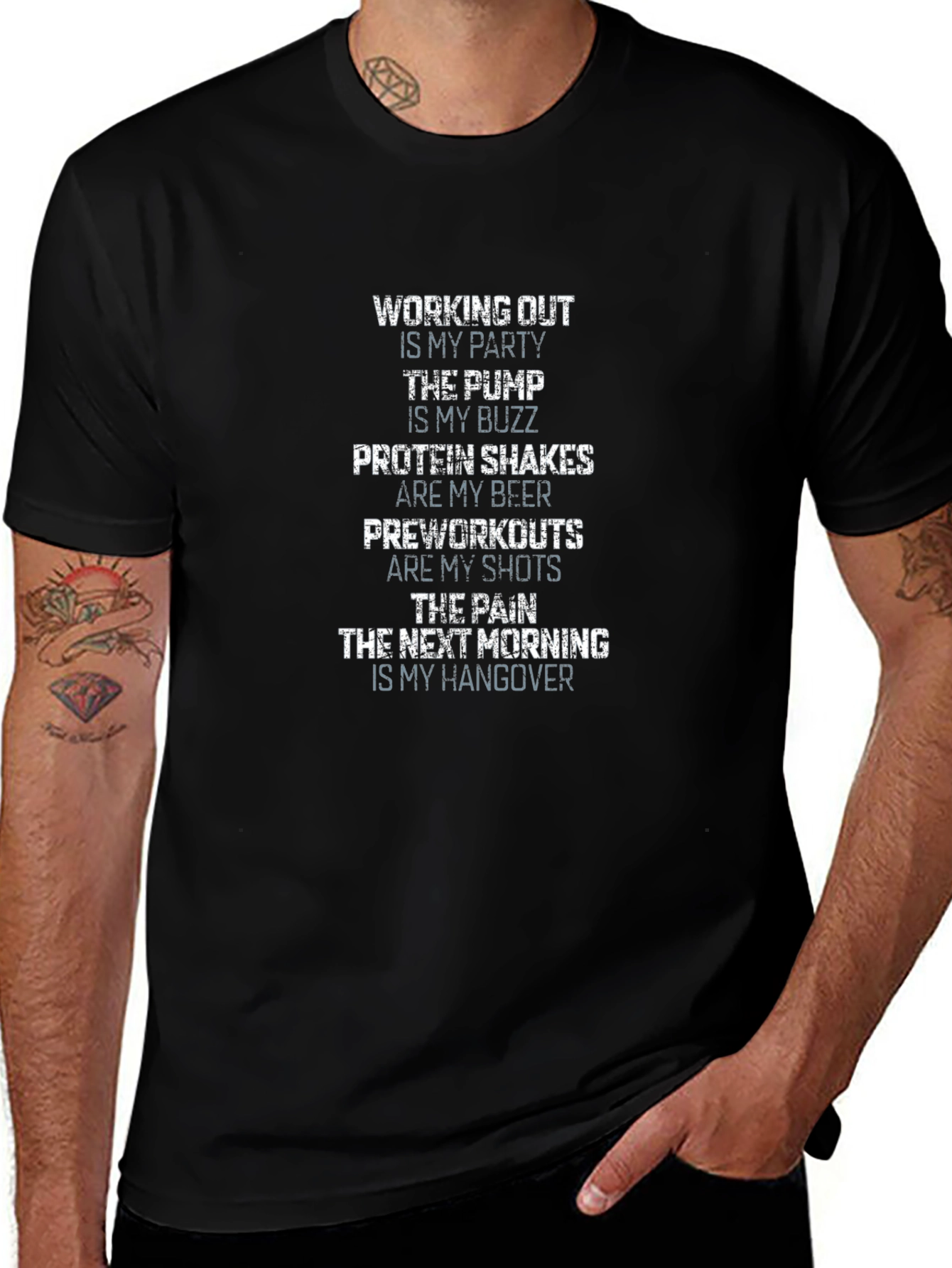 Workout Lifestyle T-Shirt - Gym Party Tee