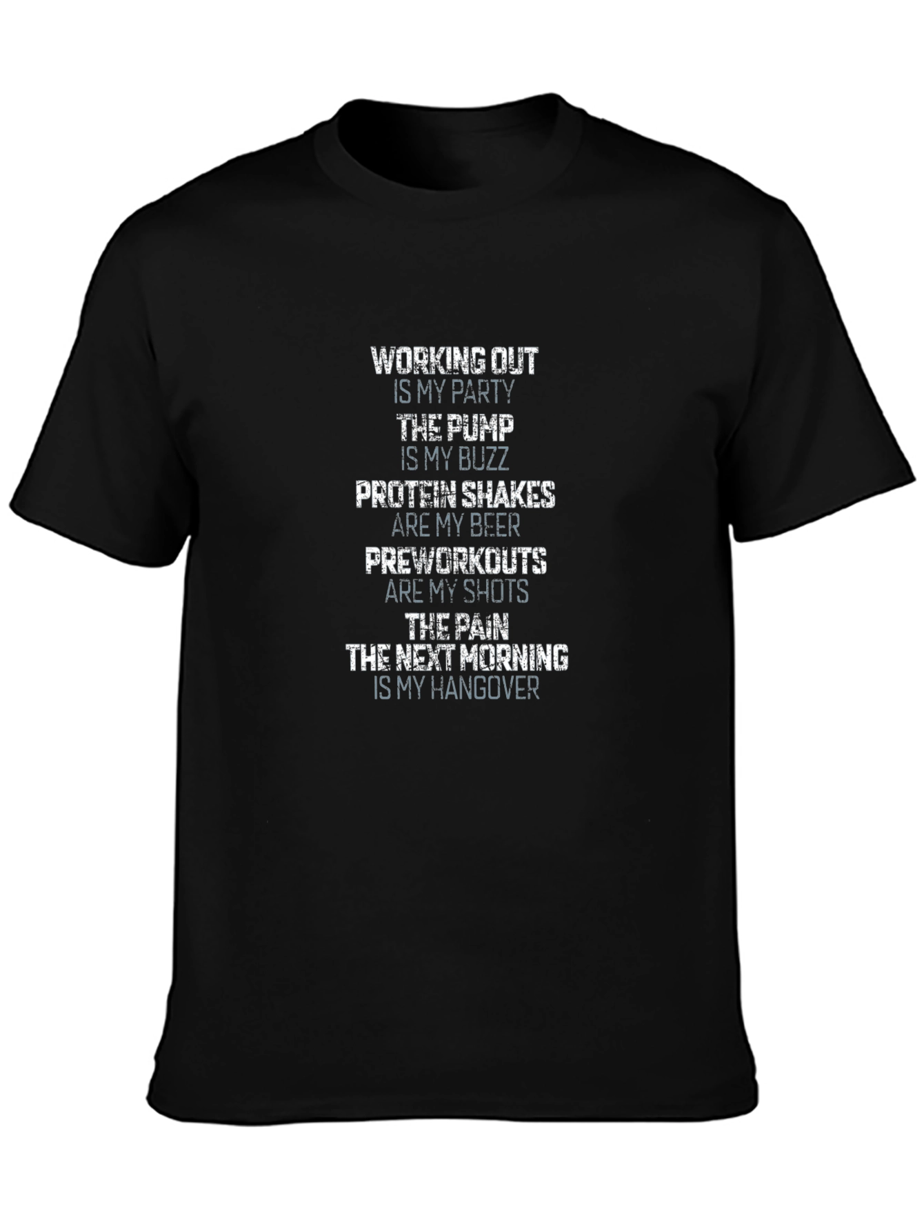 Workout Lifestyle T-Shirt - Gym Party Tee