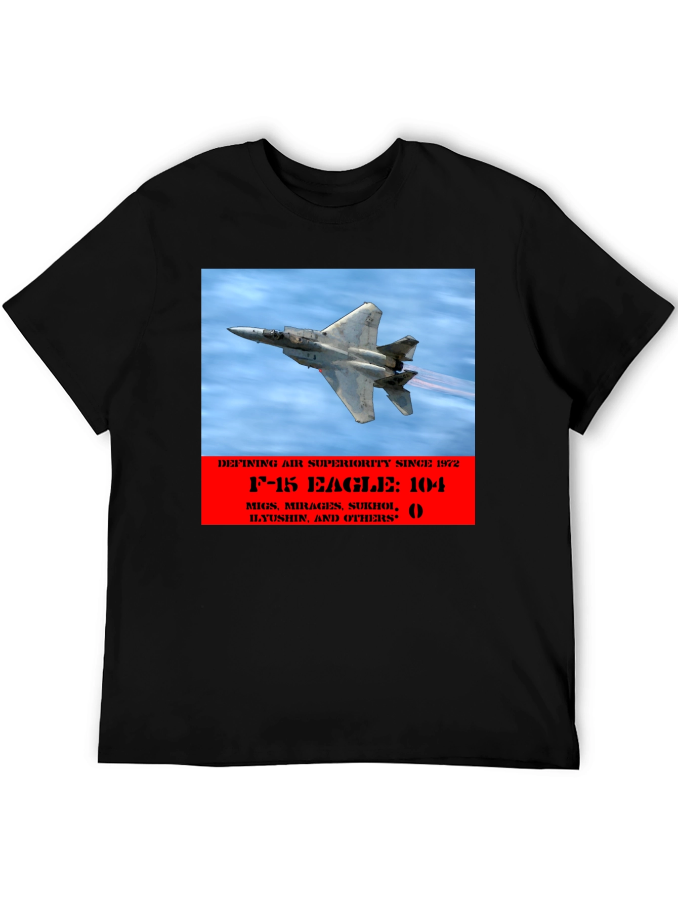 F-15 Eagle Air Superiority Black T-Shirt