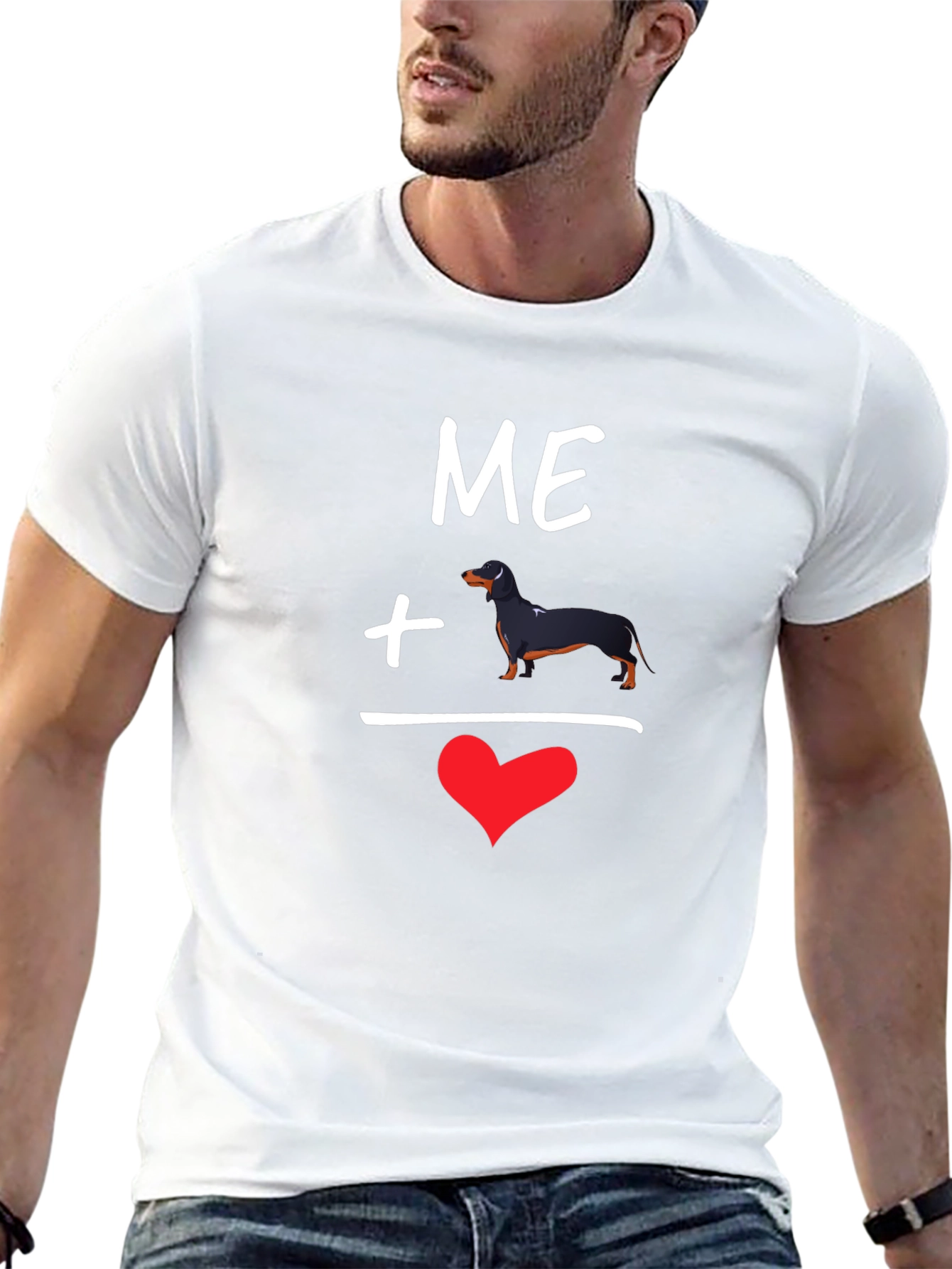 Me Plus Dachshund Love T-Shirt