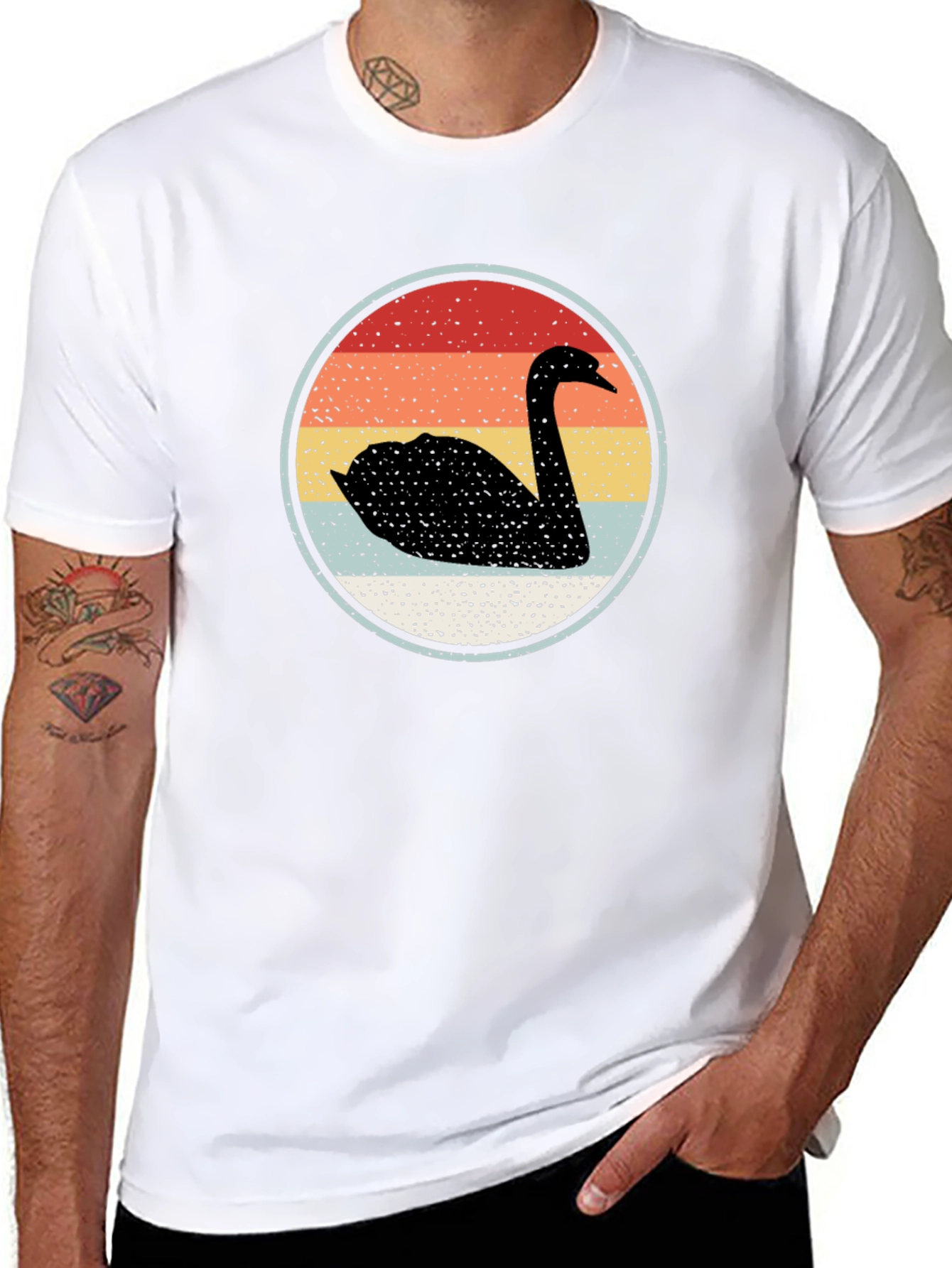 Retro Swan Graphic Tee