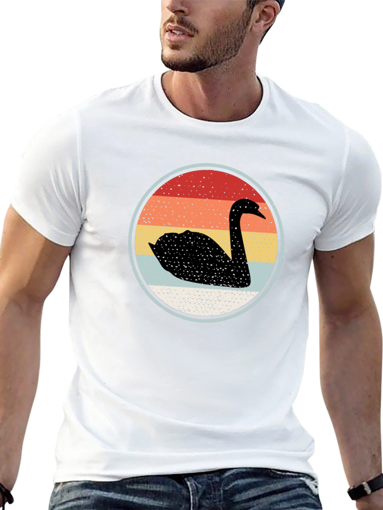 Retro Swan Graphic Tee