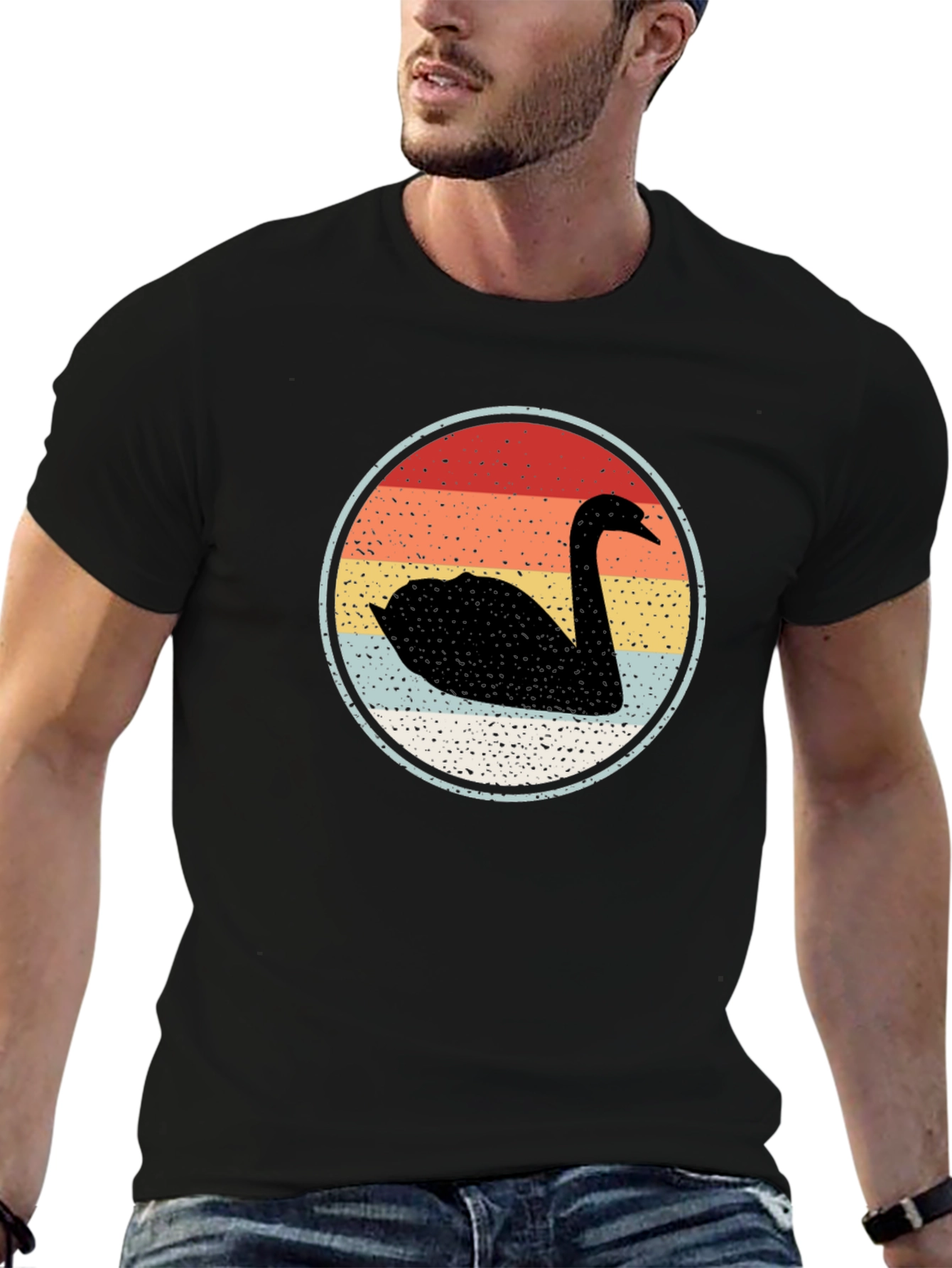 Retro Swan Graphic Tee
