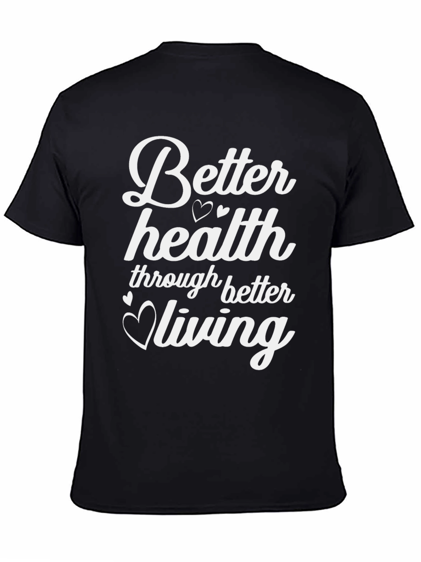 Better Health Living Black T-Shirt