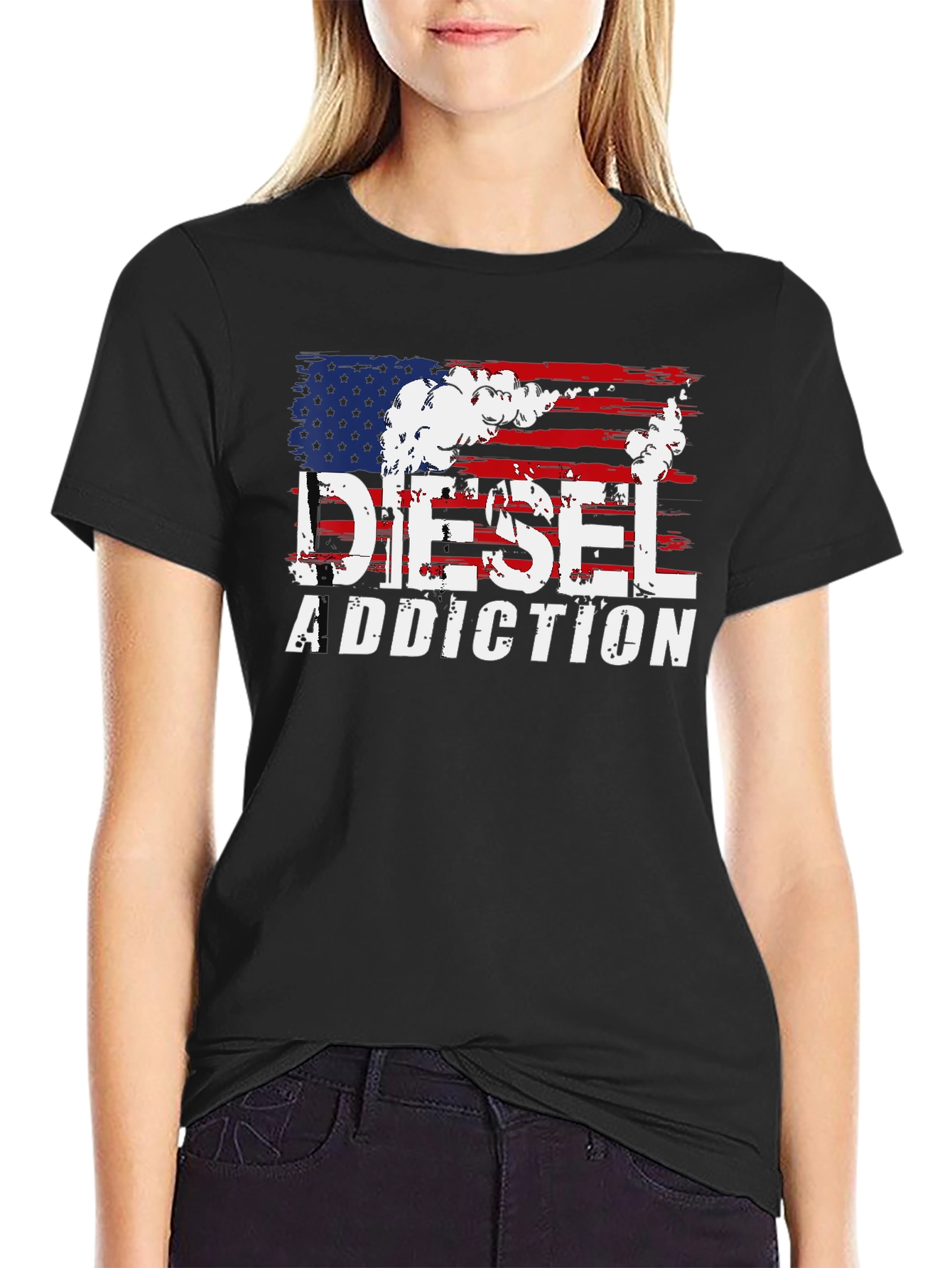 Diesel Addiction Patriotic Graphic T-Shirt