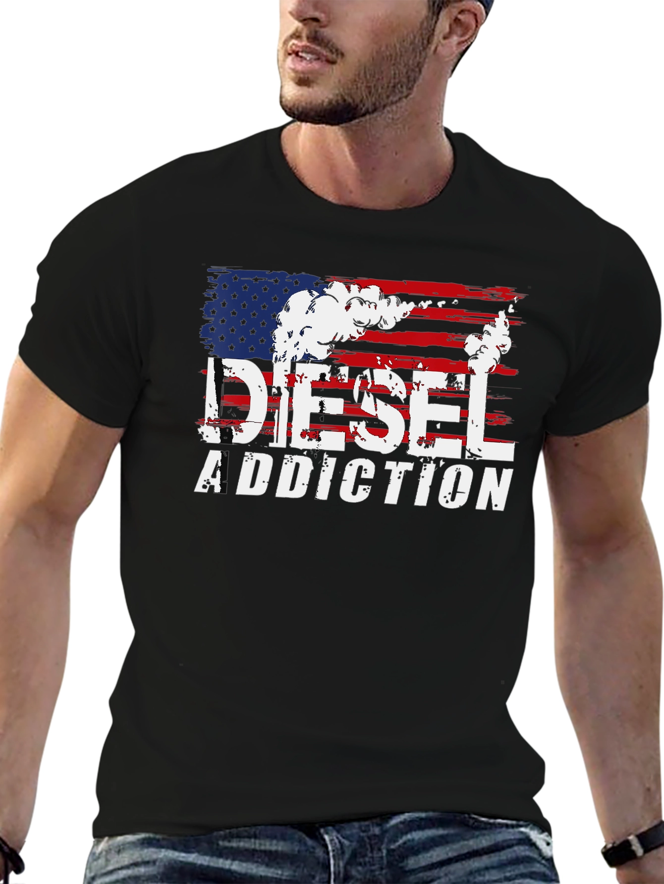 Diesel Addiction Patriotic Graphic T-Shirt