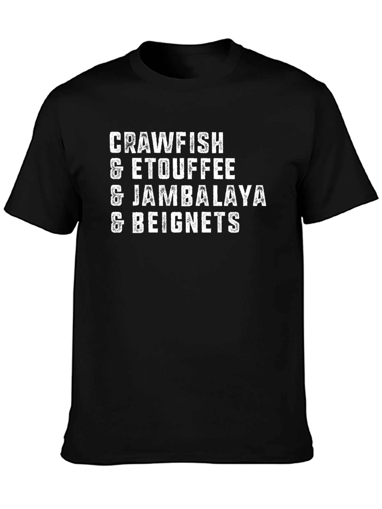 Crawfish Etouffee Jambalaya Beignets Graphic T-Shirt