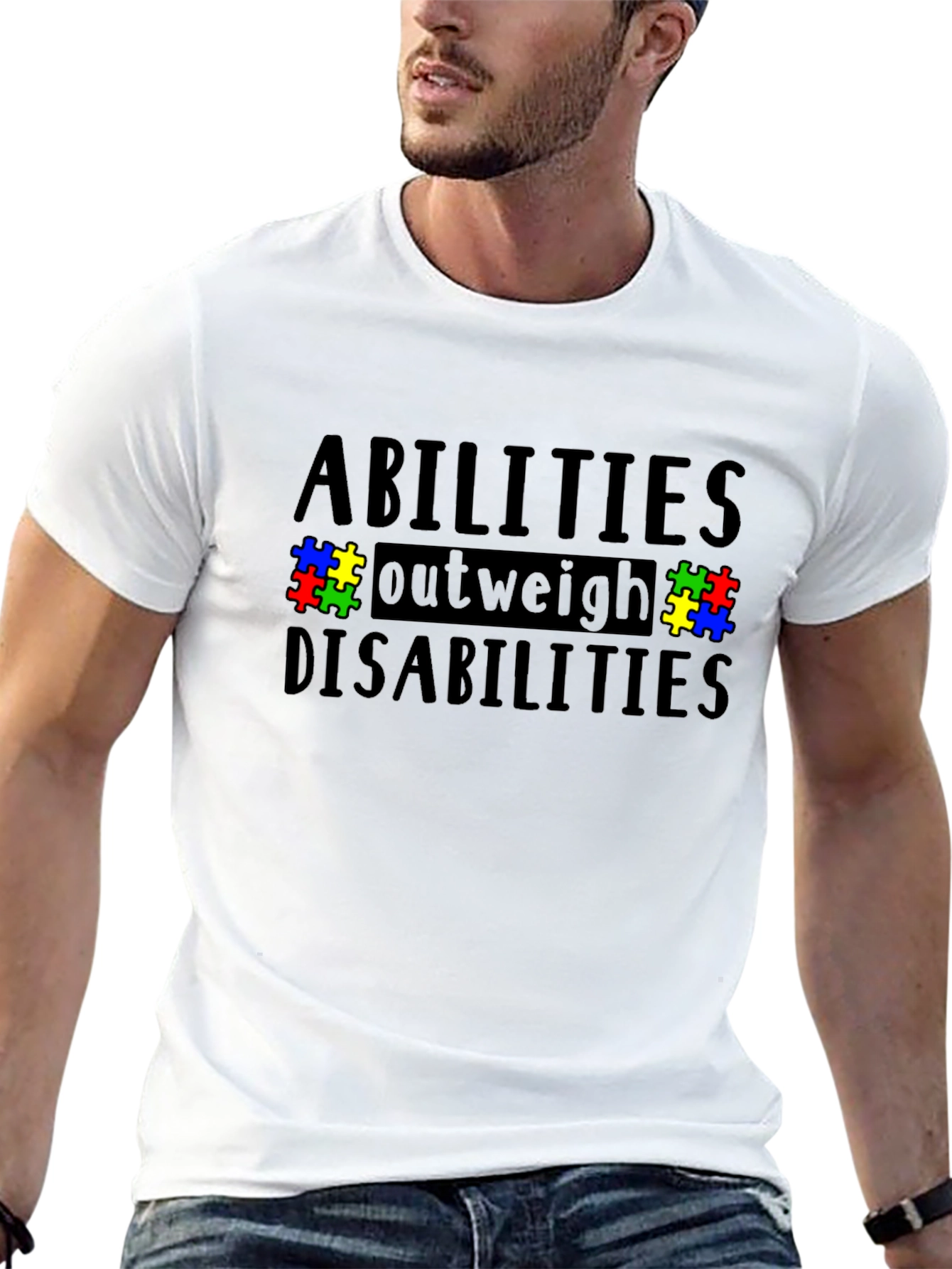 Abilities Outweigh Disabilities Awareness Tee