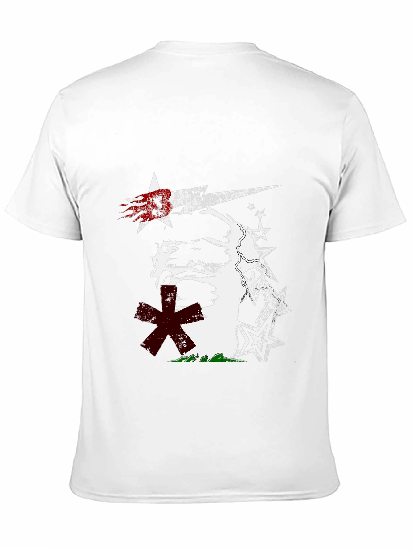 Edgy Graphic Print Black T-Shirt