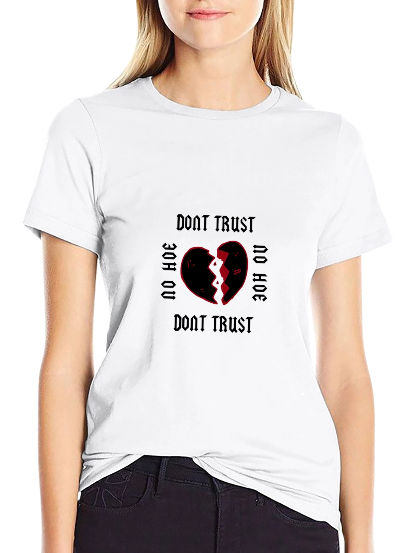 Dont Trust No Hoe Graphic Tee - Black