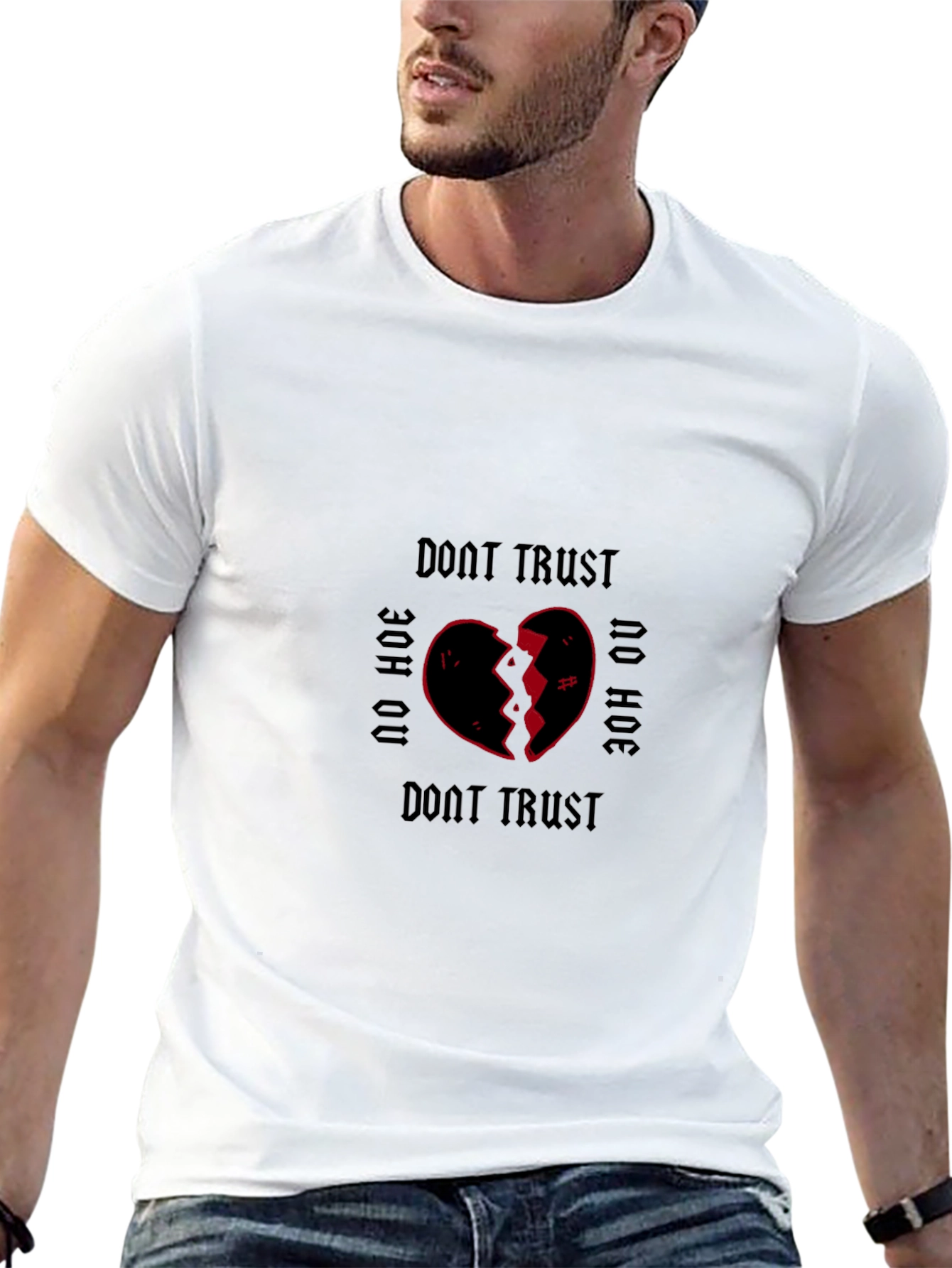 Dont Trust No Hoe Graphic Tee - Black