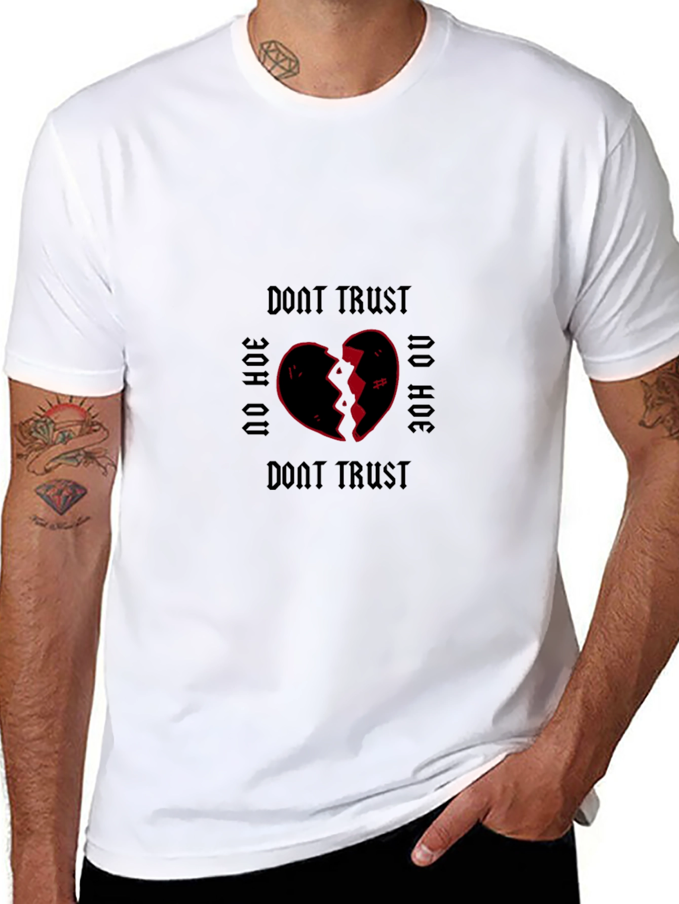 Dont Trust No Hoe Graphic Tee - Black