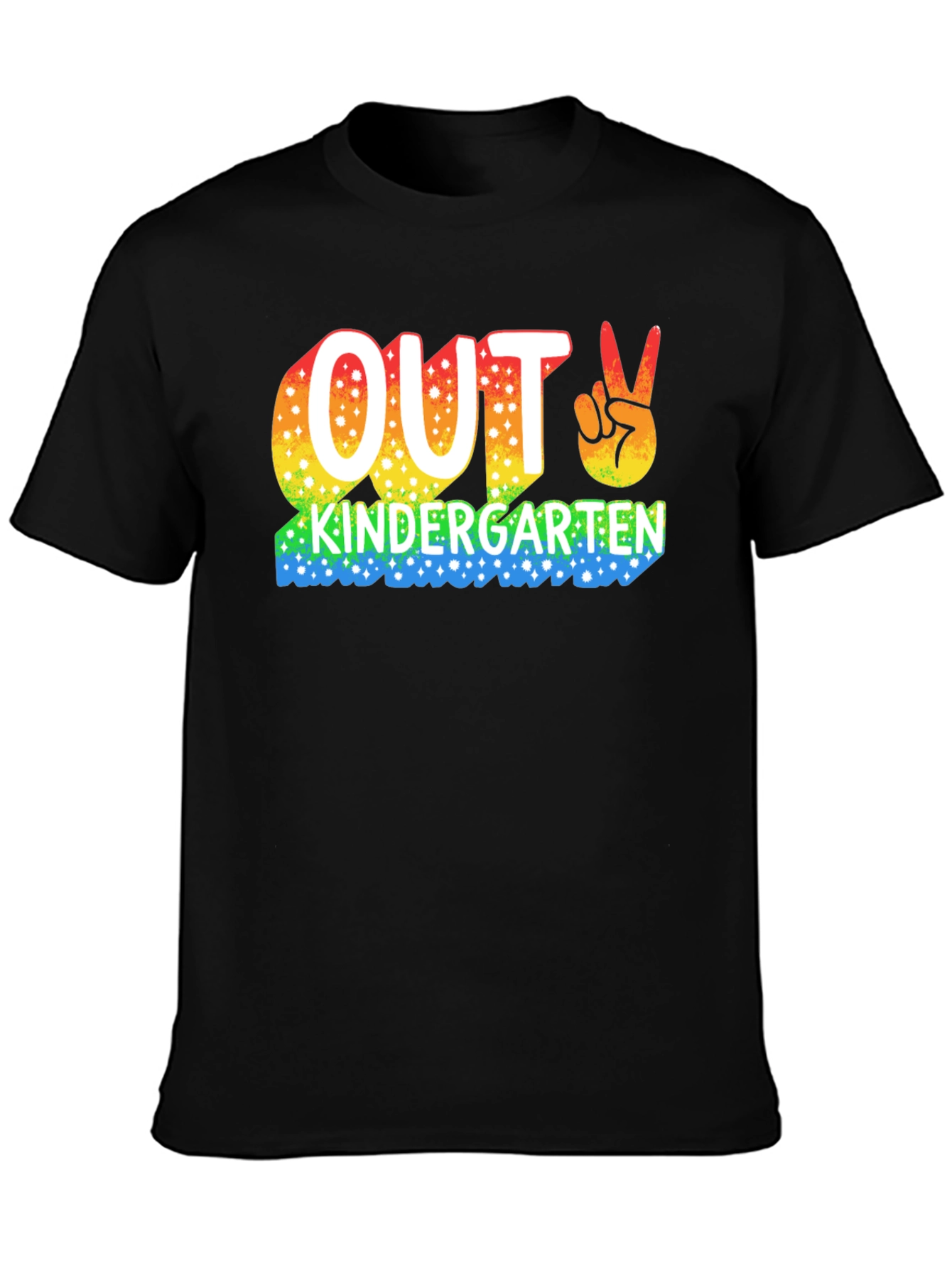 Out Kindergarten Rainbow T-Shirt