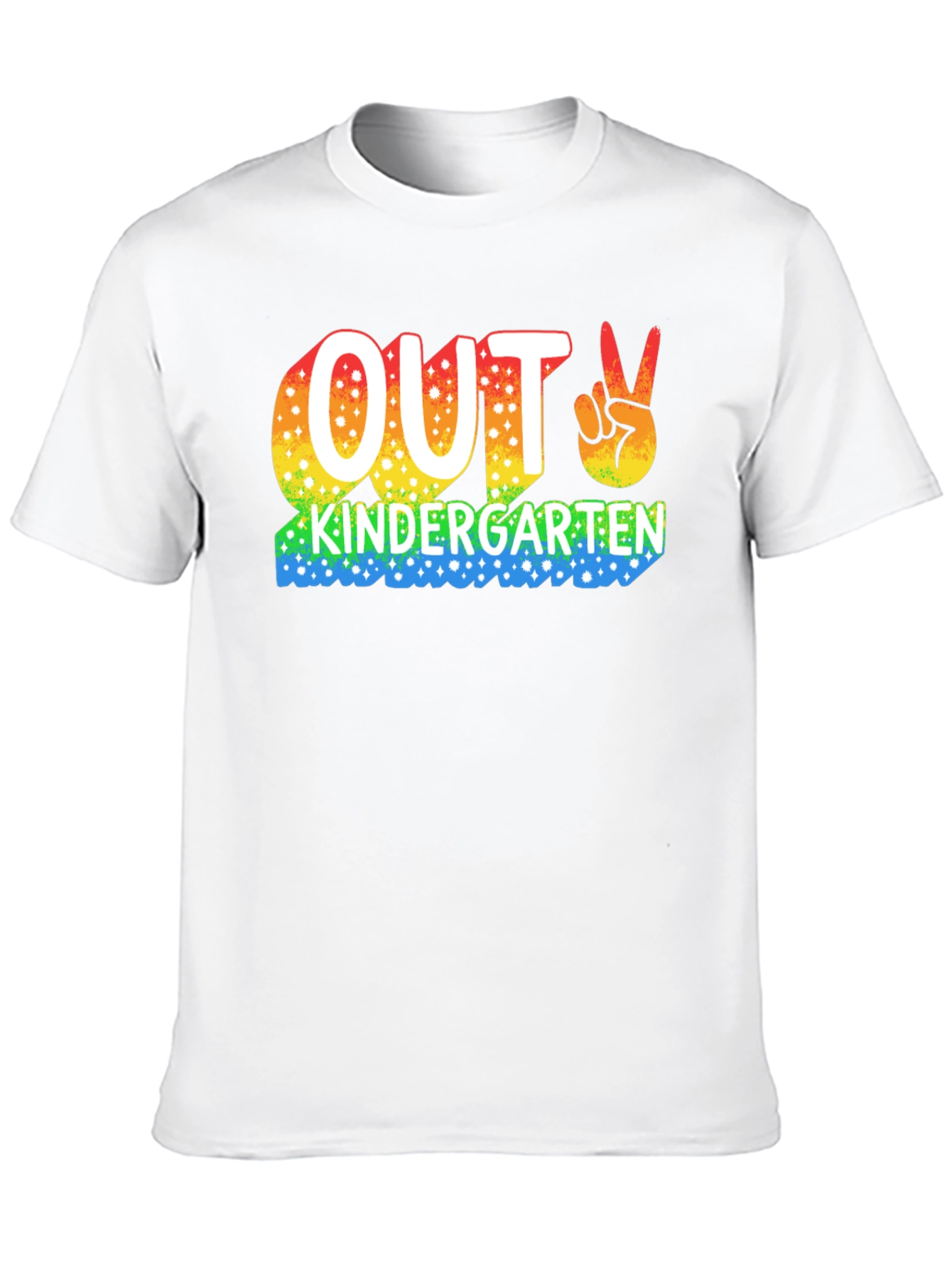Out Kindergarten Rainbow T-Shirt