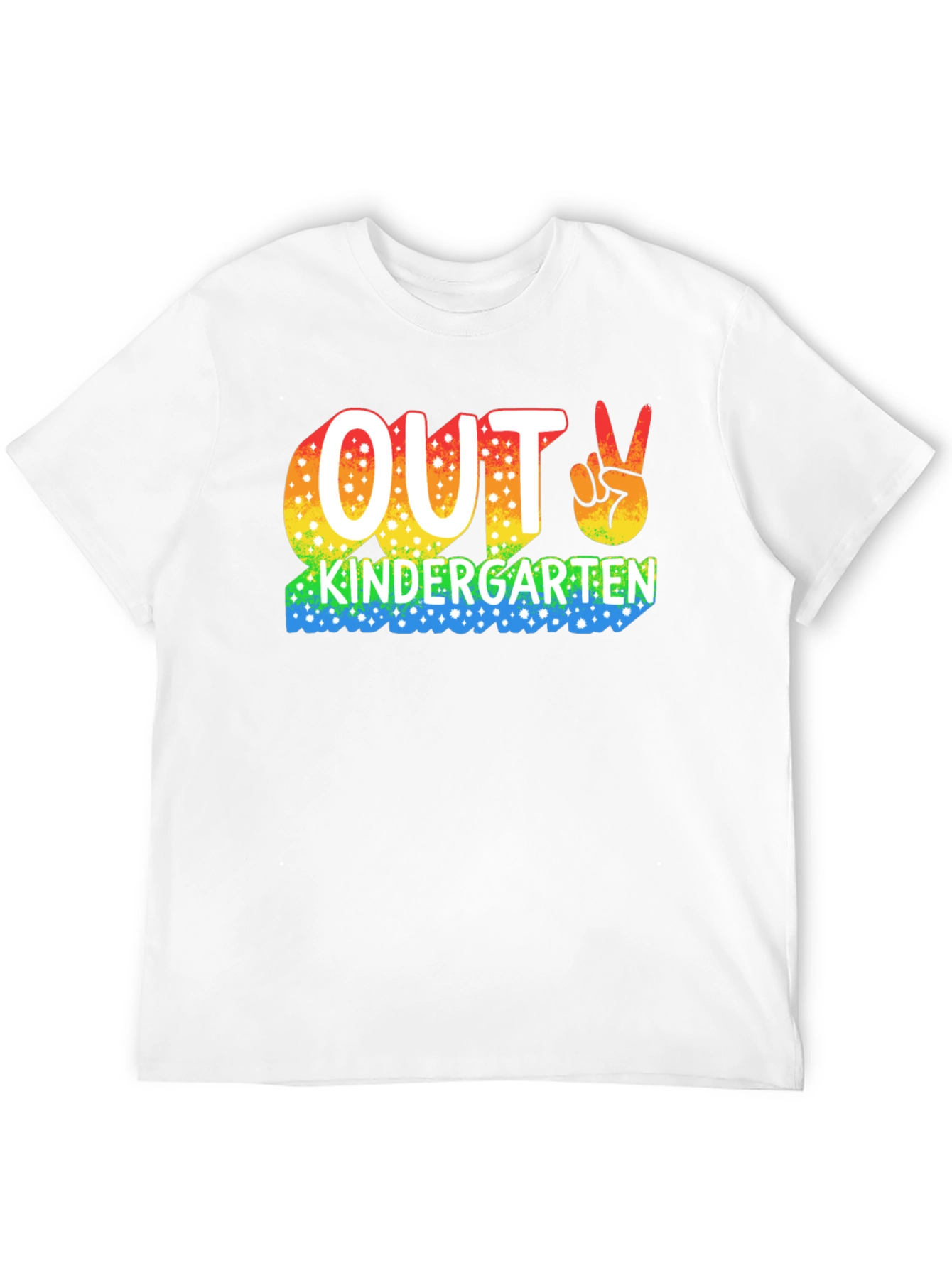 Out Kindergarten Rainbow T-Shirt