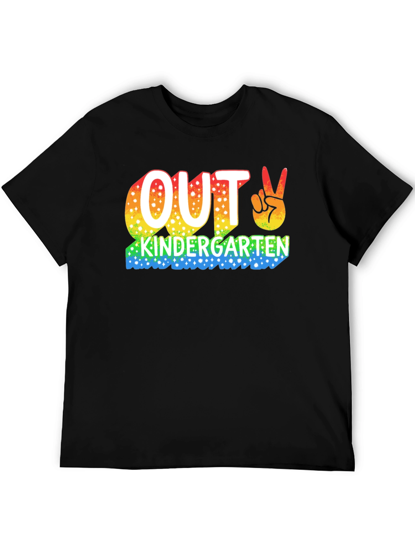 Out Kindergarten Rainbow T-Shirt