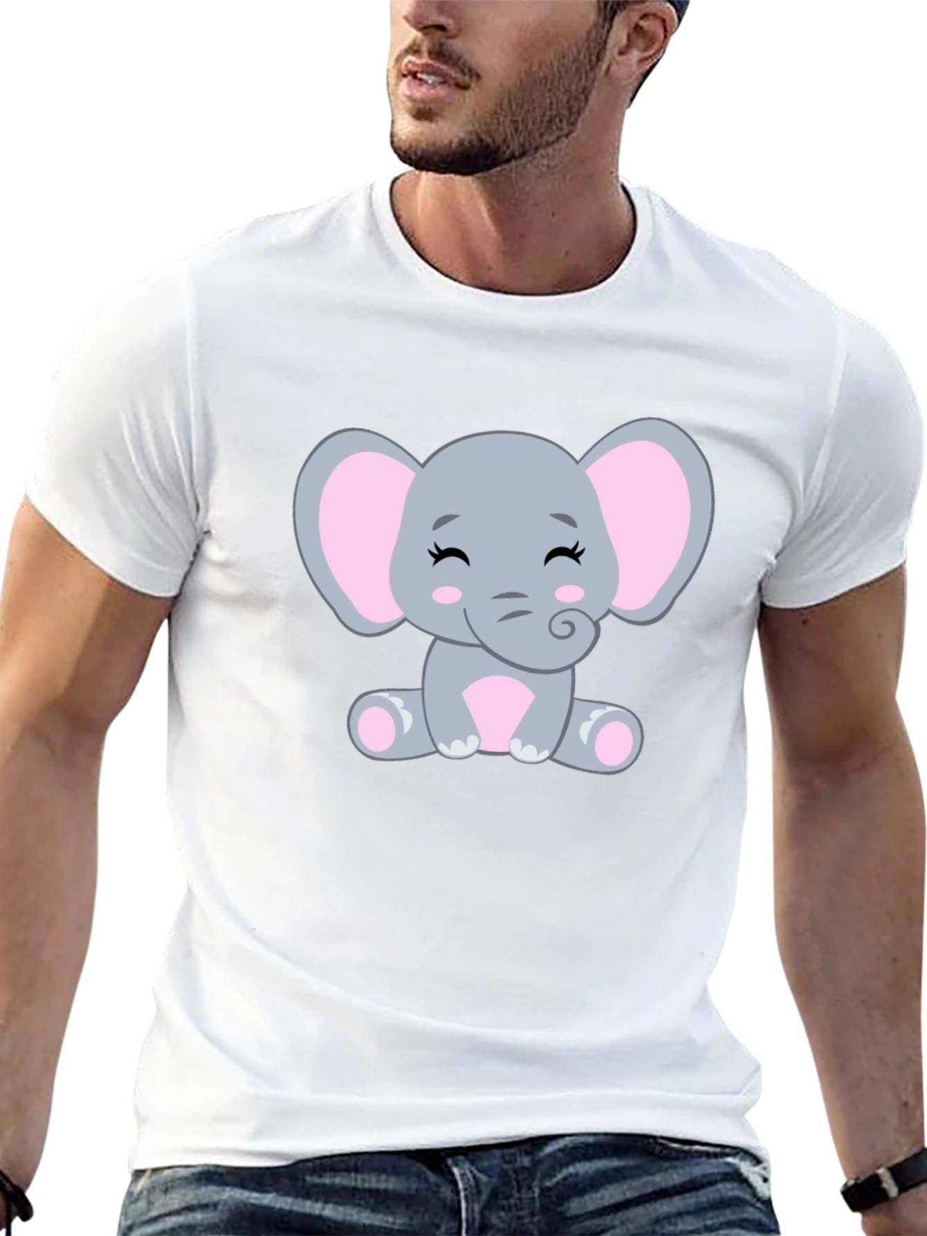 Cute Elephant Graphic Tee - Unisex T-Shirt