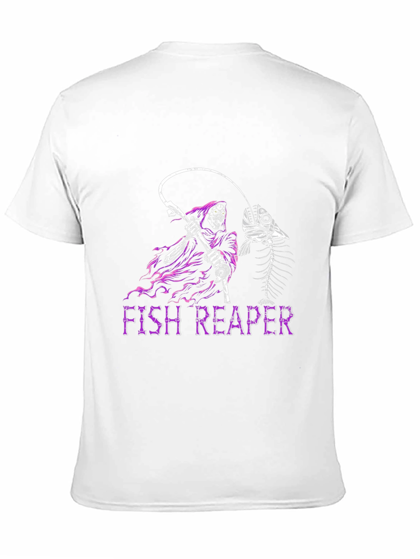Fish Reaper Graphic T-Shirt - Dark Humor Tee