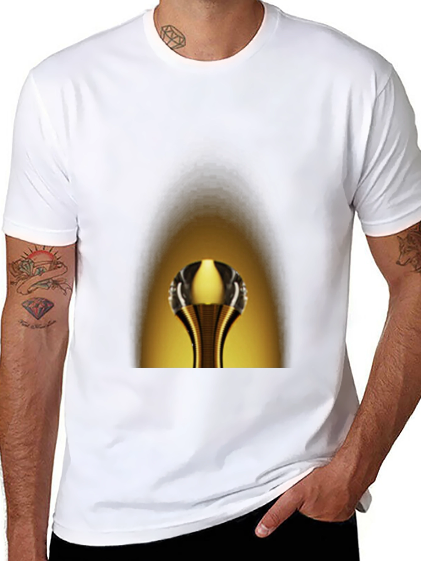 Golden Cobra Tee - Unique Graphic Print T-Shirt