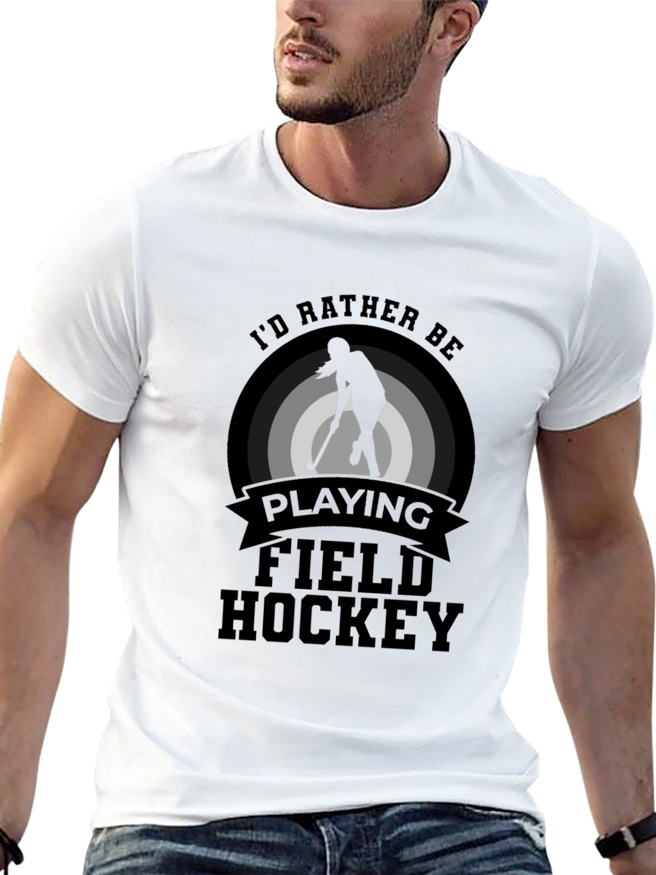 Field Hockey T-Shirt - Id Rather Be Playing