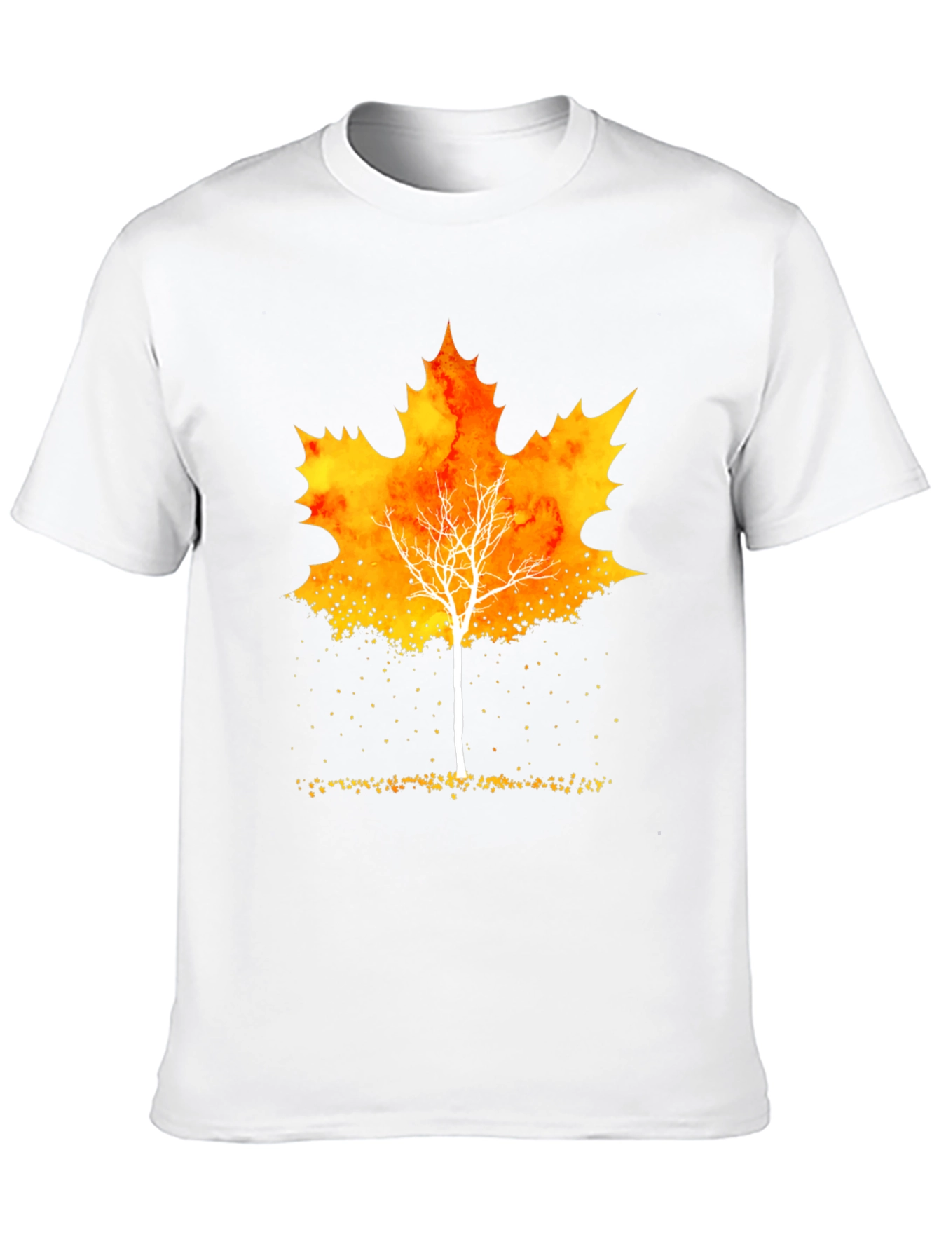 Autumn Leaf Tree Graphic Tee - Stylish Fall Apparel