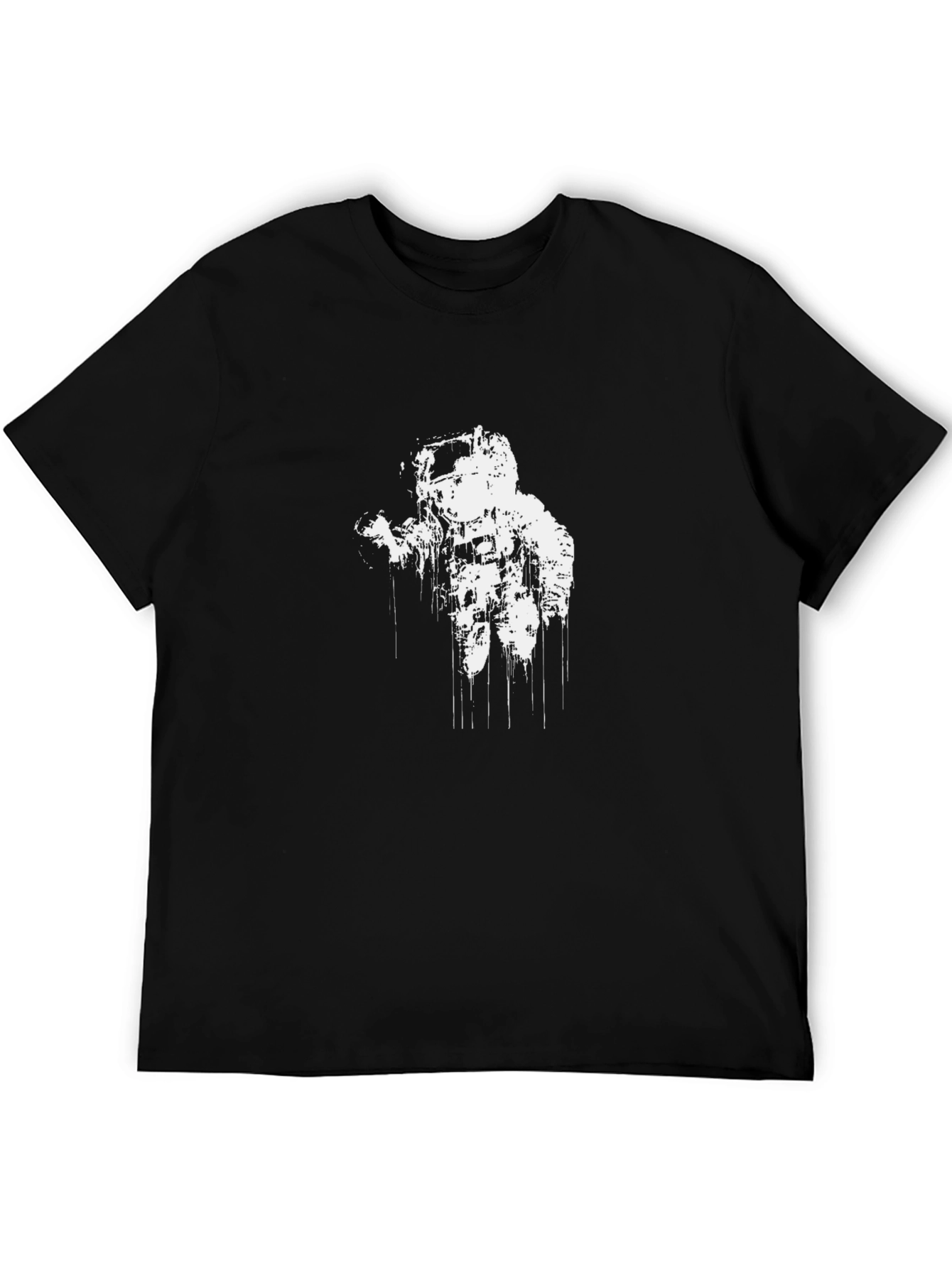 Astronaut Graphic Tee - Classic Black Cotton T-Shirt