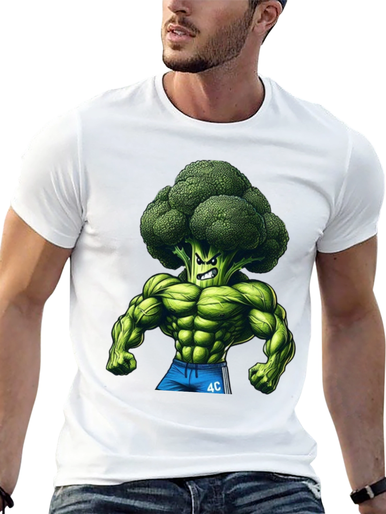 Broccoli Muscle T-Shirt - Black