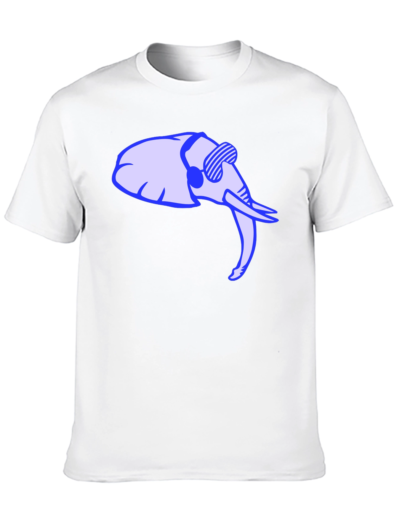 Cool Elephant Graphic Tee - Black Cotton Shirt