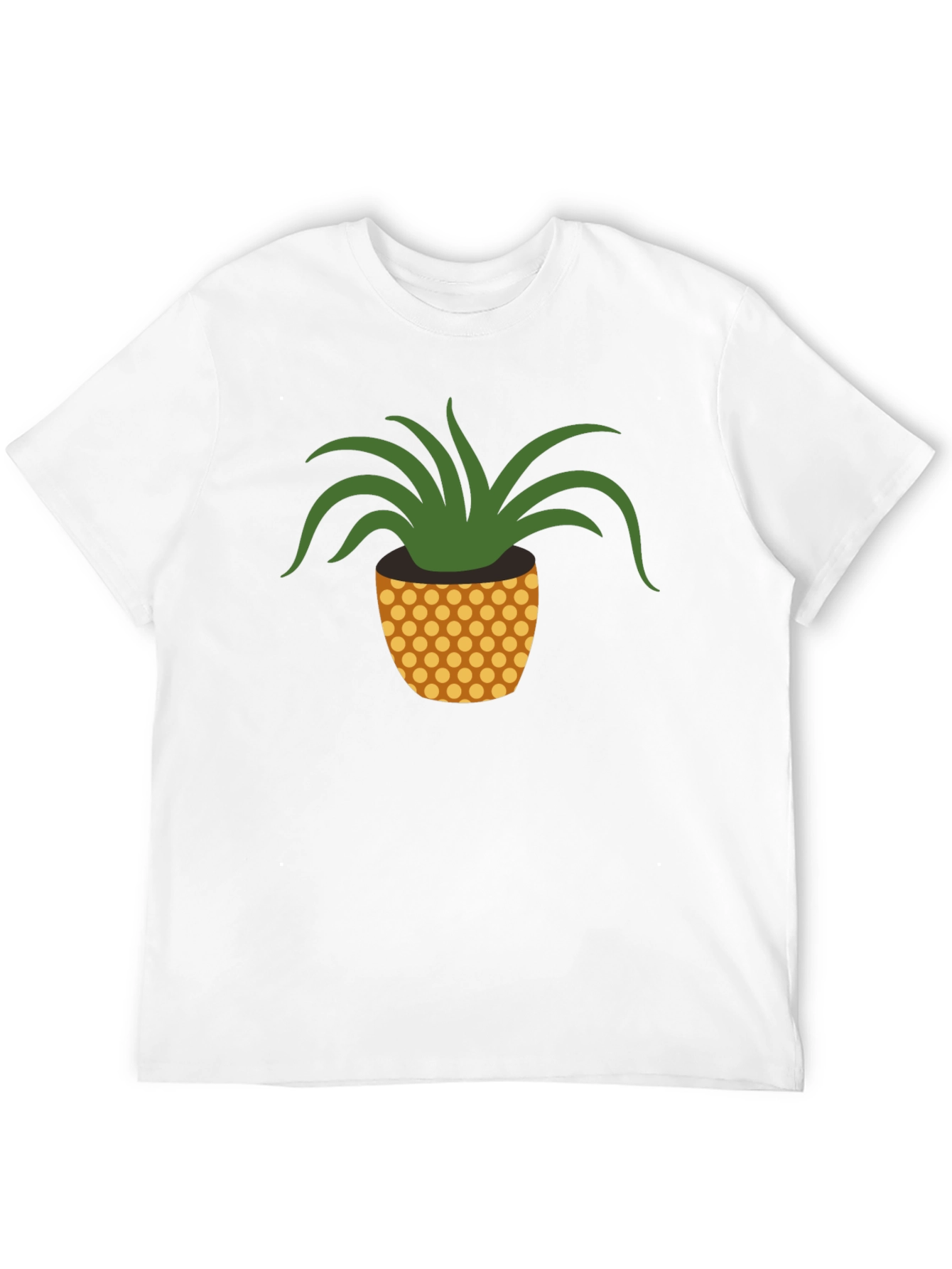 Pineapple Plant Graphic Tee - Black
