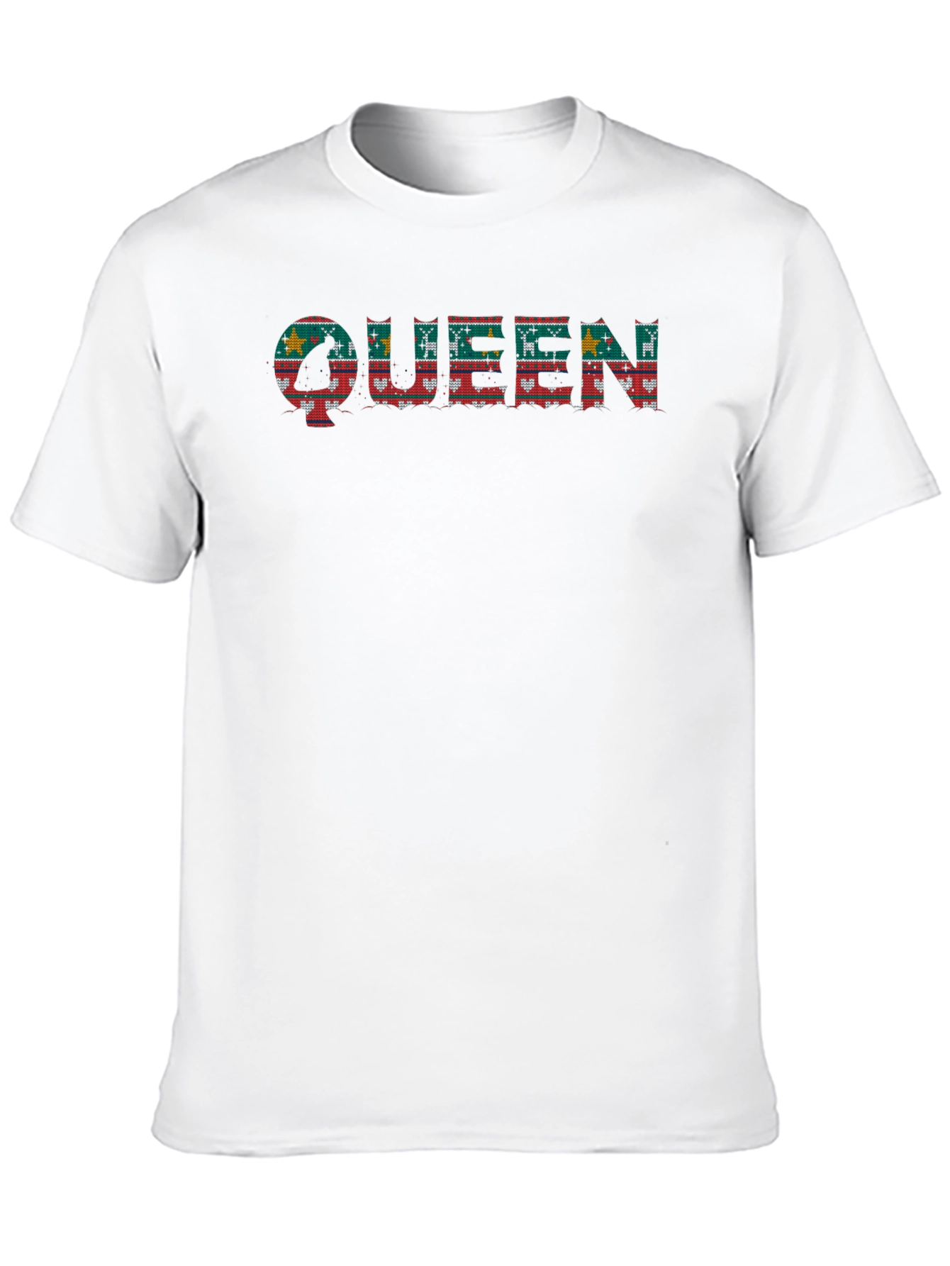 Queen Christmas Sweater Pattern T-Shirt