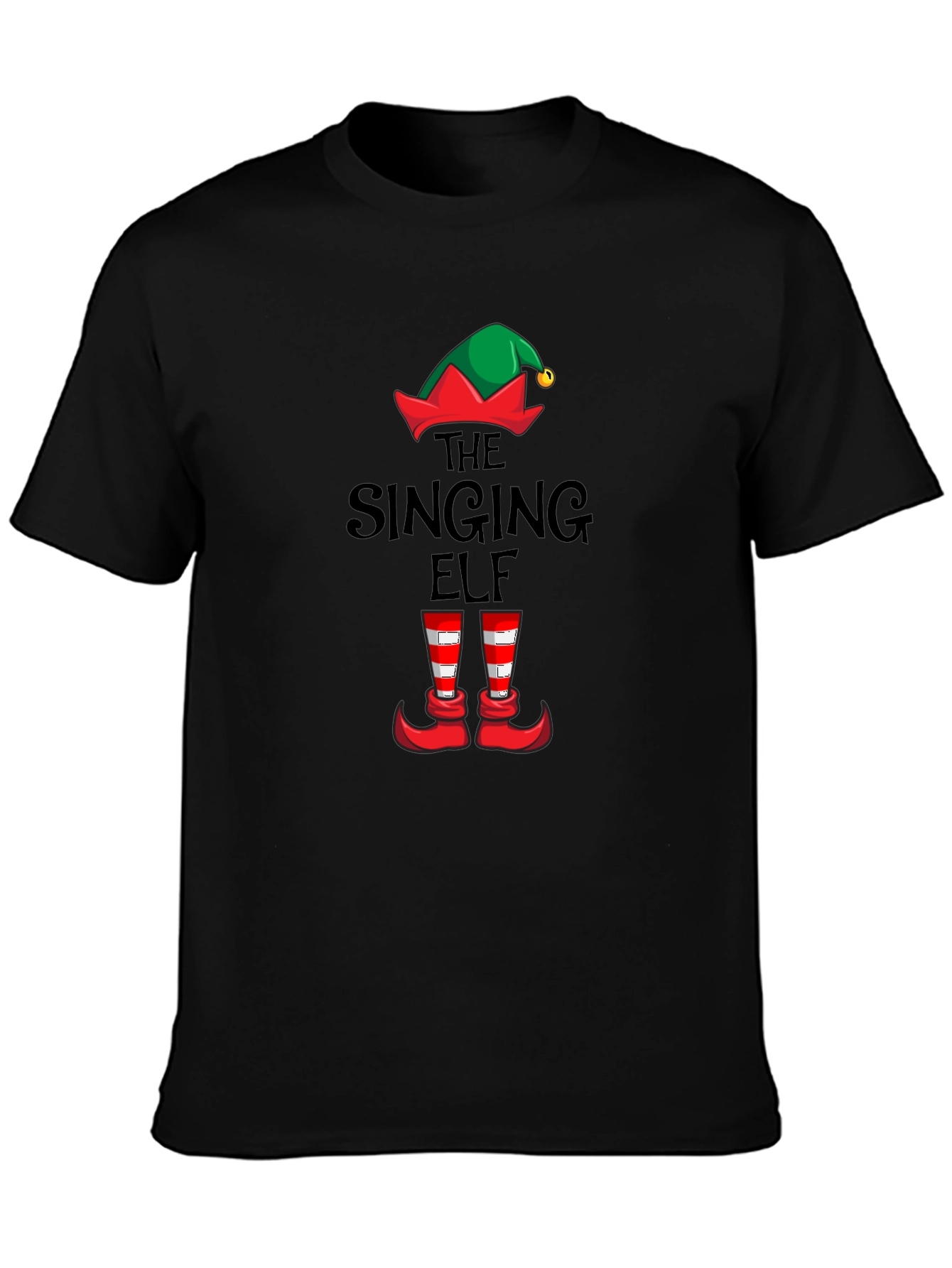 The Singing Elf Christmas T-Shirt Holiday Tee