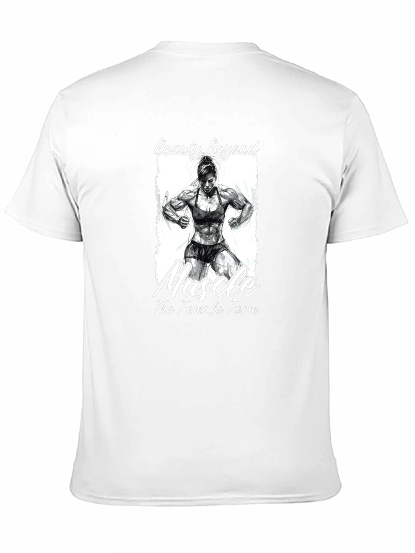 Beauty Beyond Muscle Graphic T-Shirt - Female Bodybuilding Tee