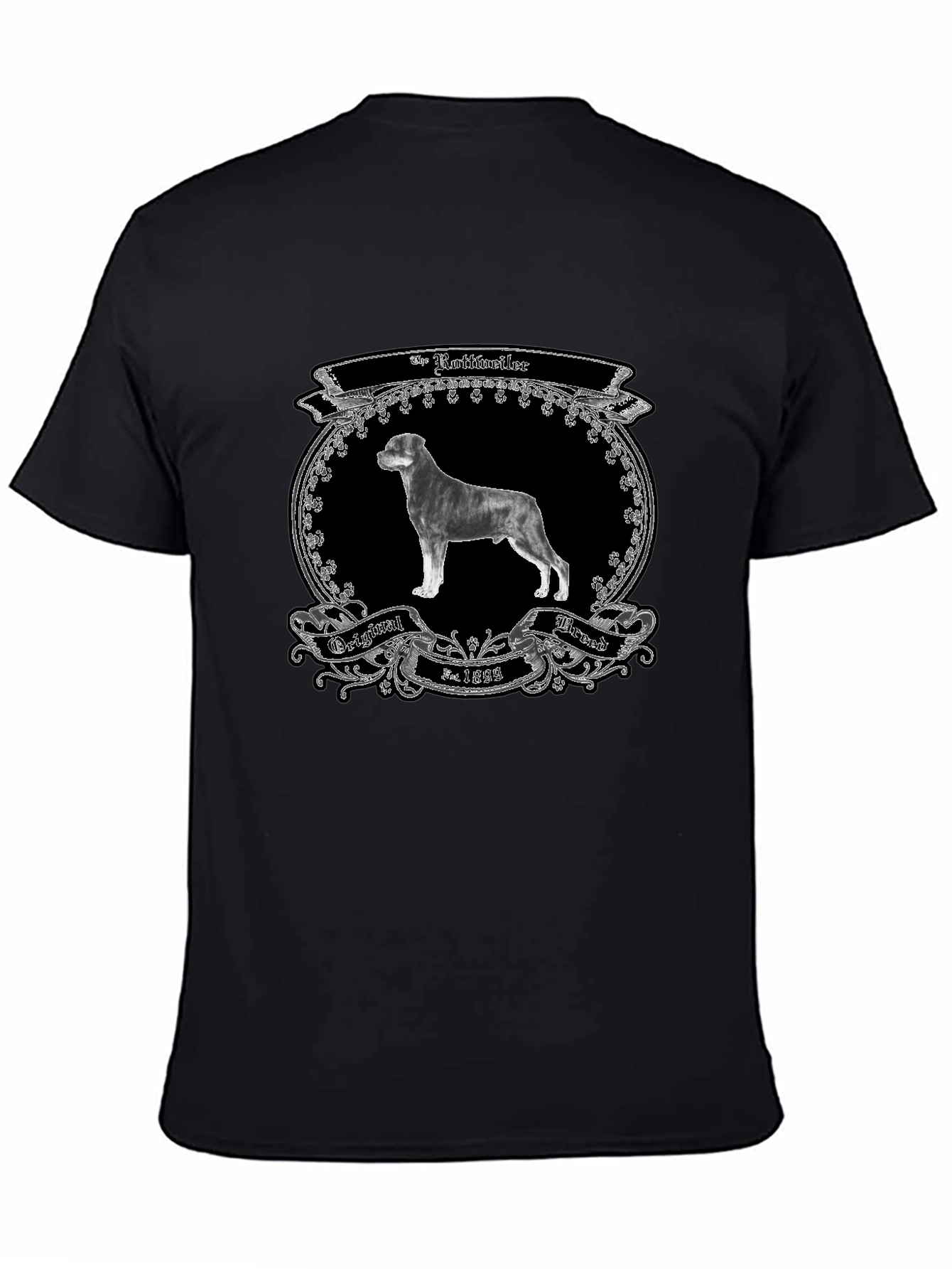 Rottweiler Dog Breed Black T-Shirt