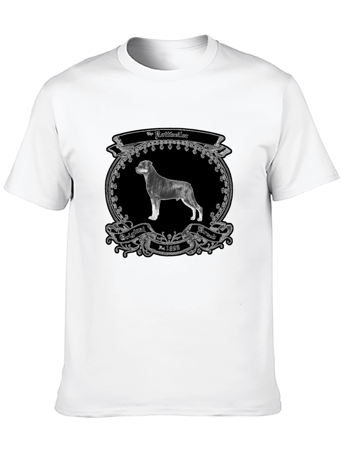 Rottweiler Dog Breed Black T-Shirt