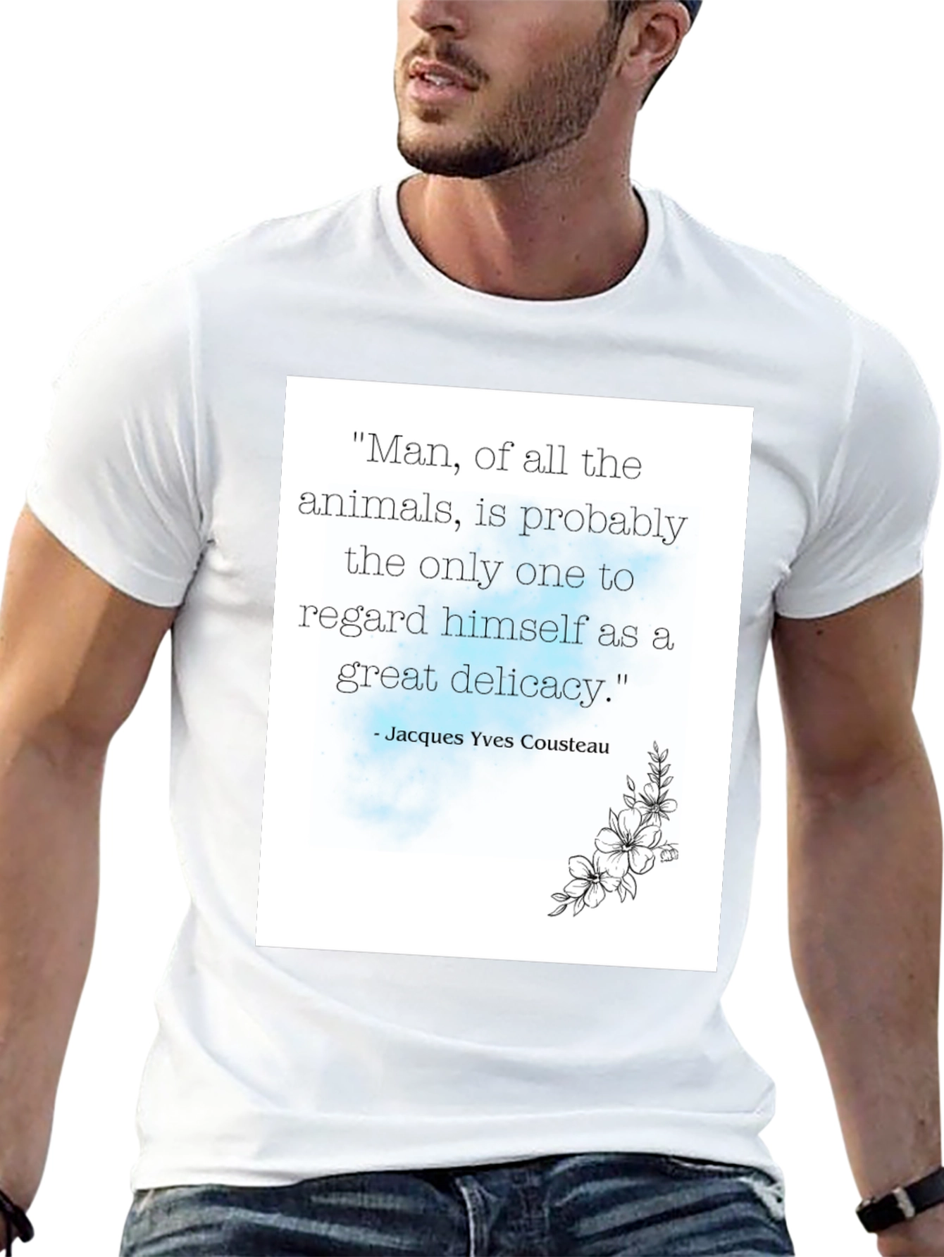 Jacques Cousteau Quote T-Shirt
