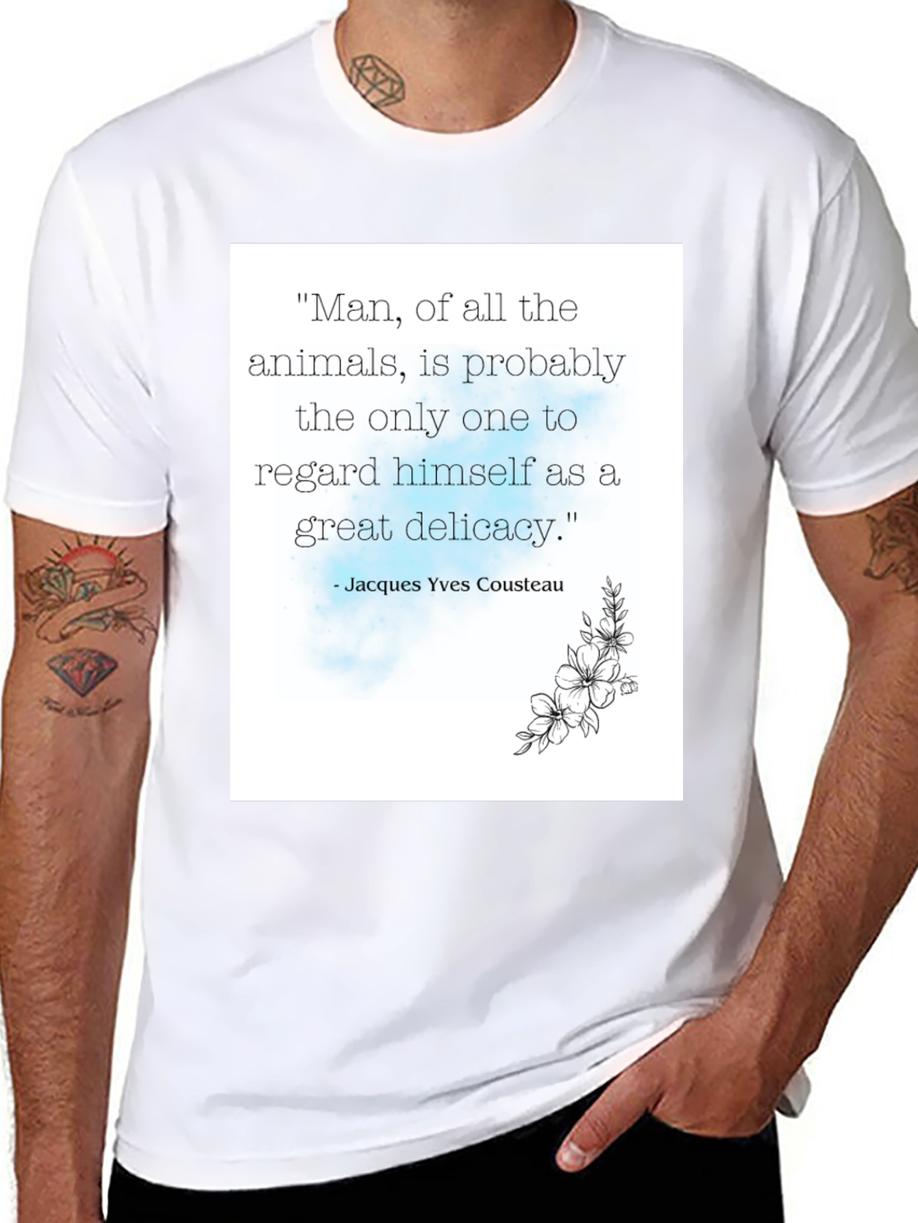 Jacques Cousteau Quote T-Shirt