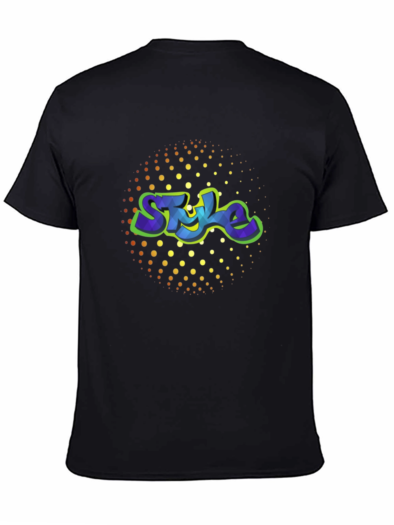 Stylish Mens Black Graphic Tee
