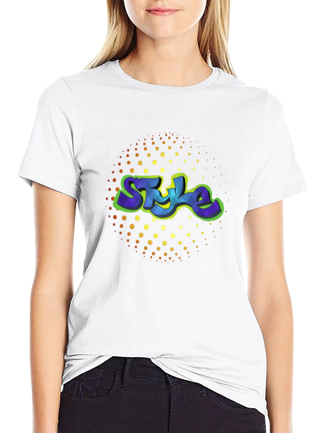 Stylish Mens Black Graphic Tee